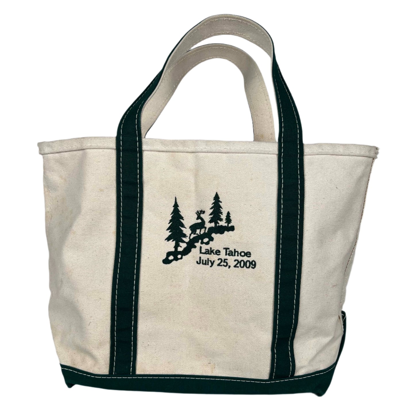 L.L. Bean Canvas Lake Tahoe Boat and Tote Bag- M