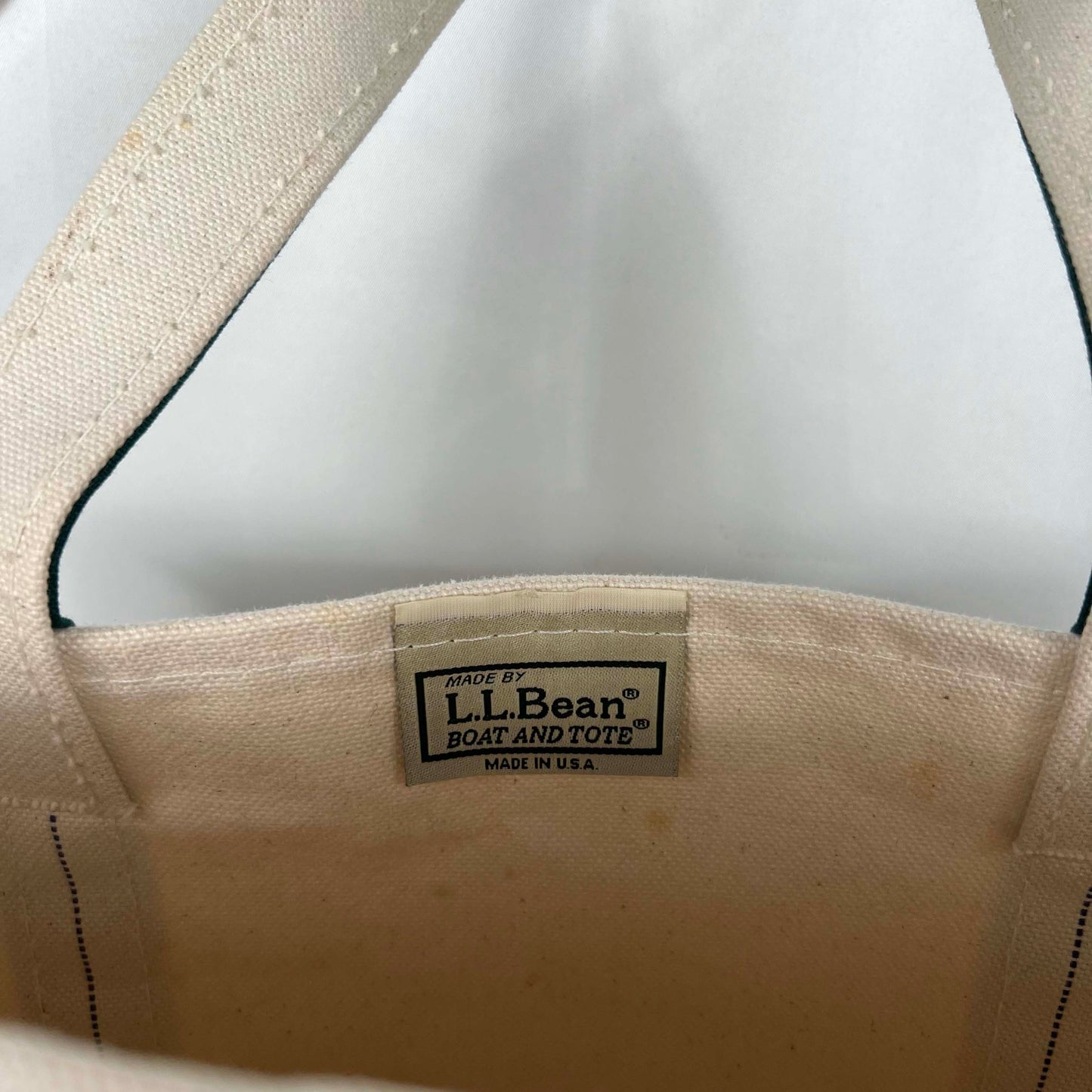 L.L. Bean Canvas Lake Tahoe Boat and Tote Bag- M
