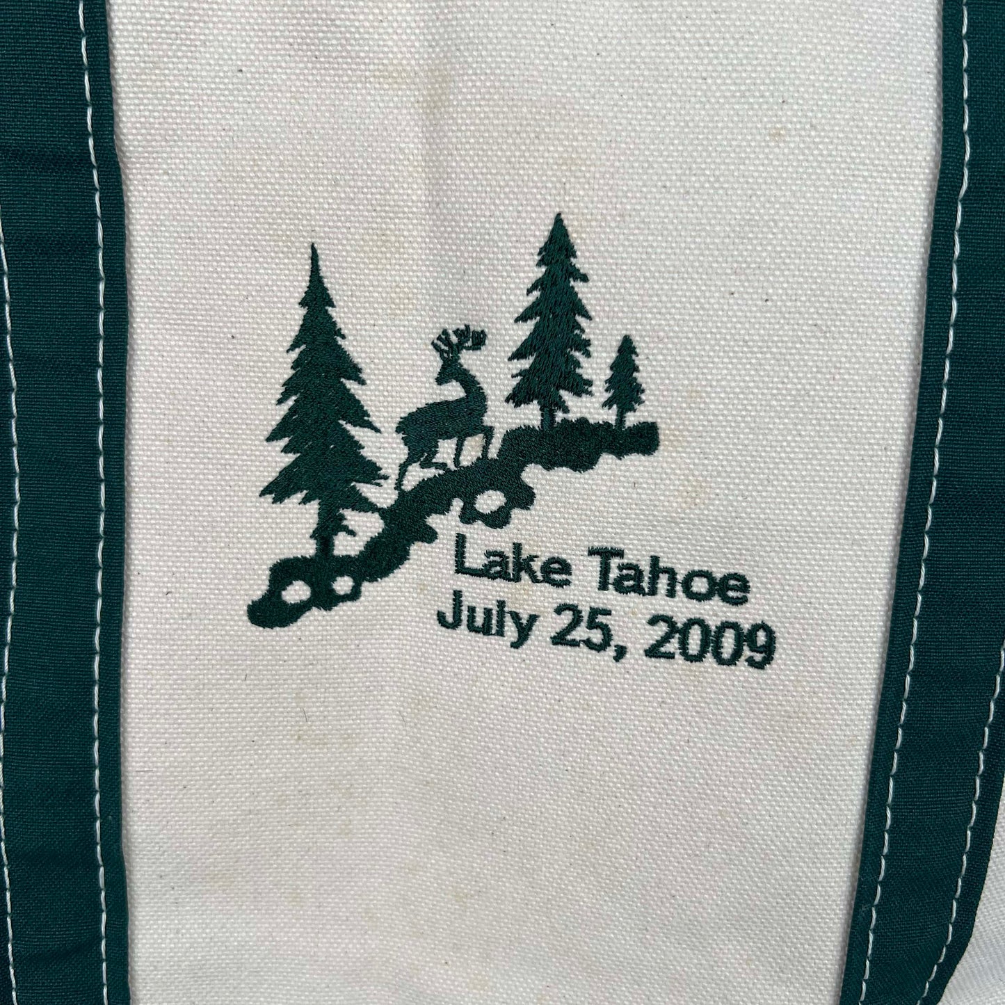 L.L. Bean Canvas Lake Tahoe Boat and Tote Bag- M