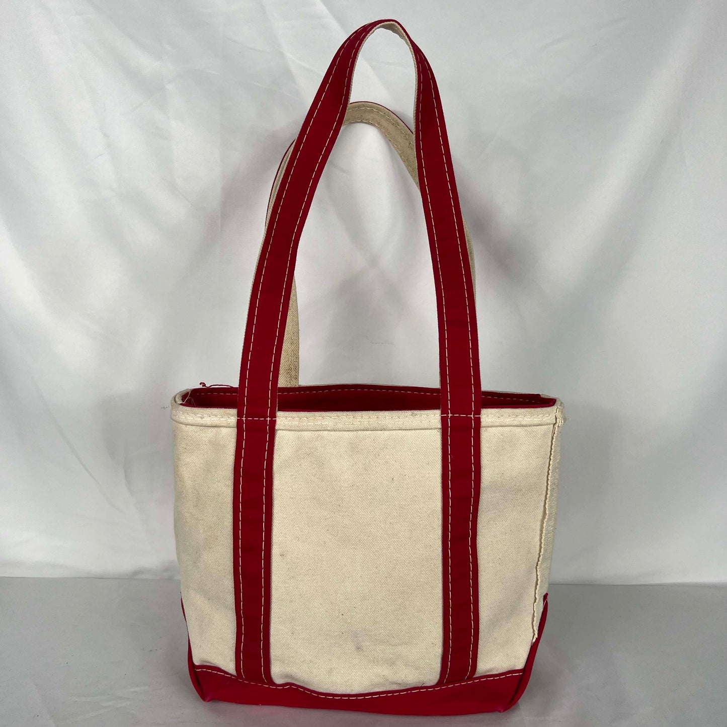 L.L. Bean Canvas Red Handle z/u Boat and Tote Bag- XS