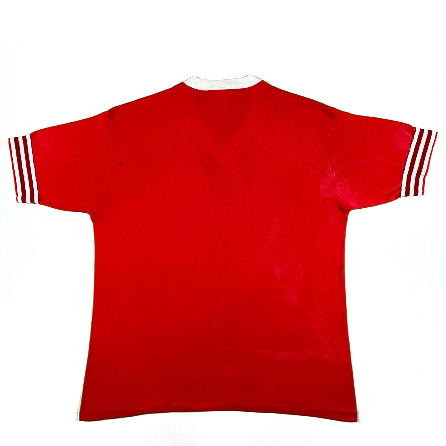 80s Boy Scouts Sun Faded Ringer Jersey Tee- L