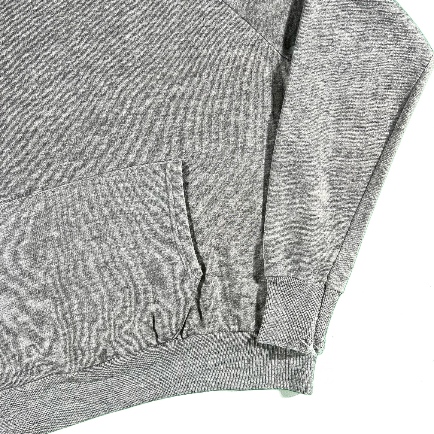 70s Blank Grey Hoodie- M