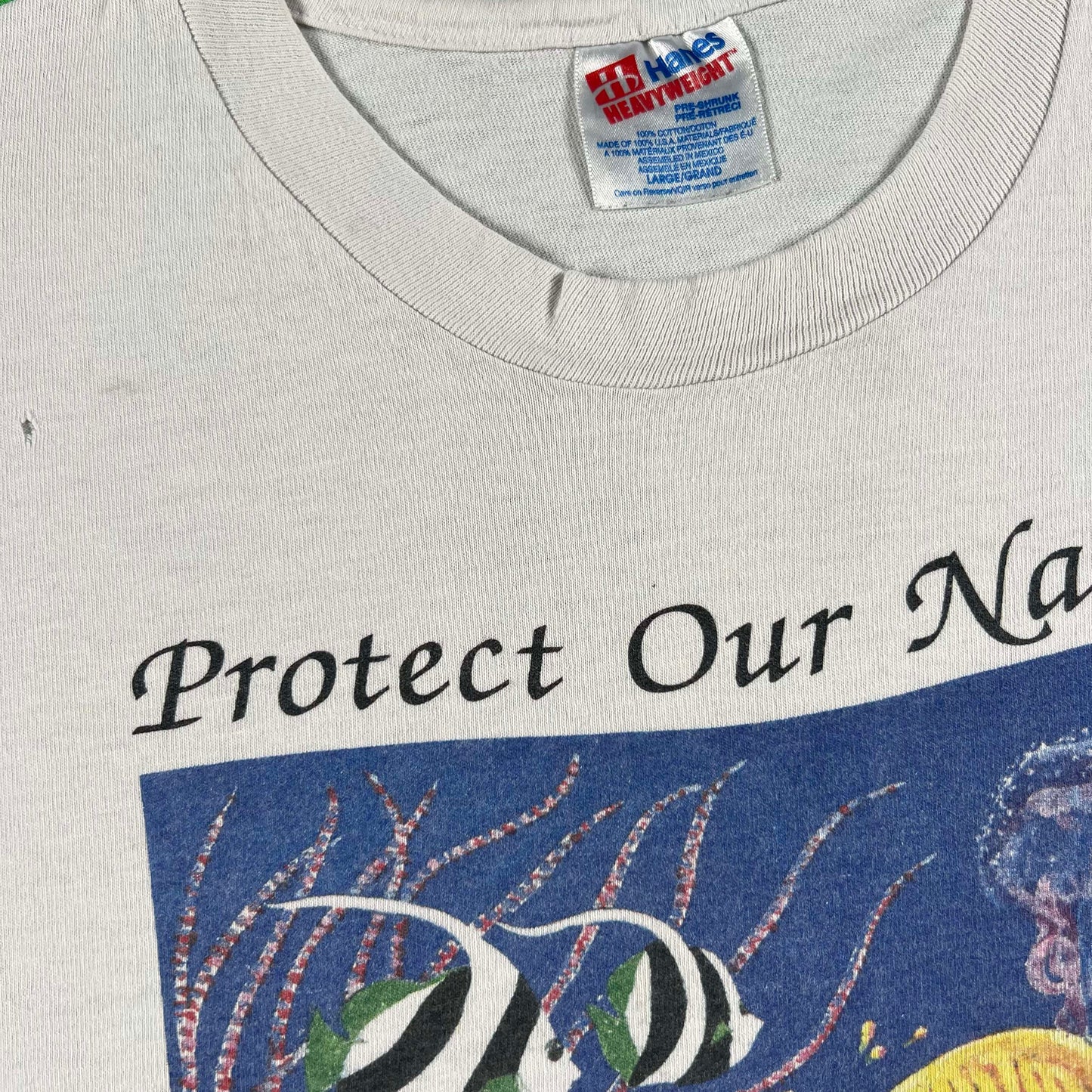 90s Protect Our Natural Treasures Tee- L