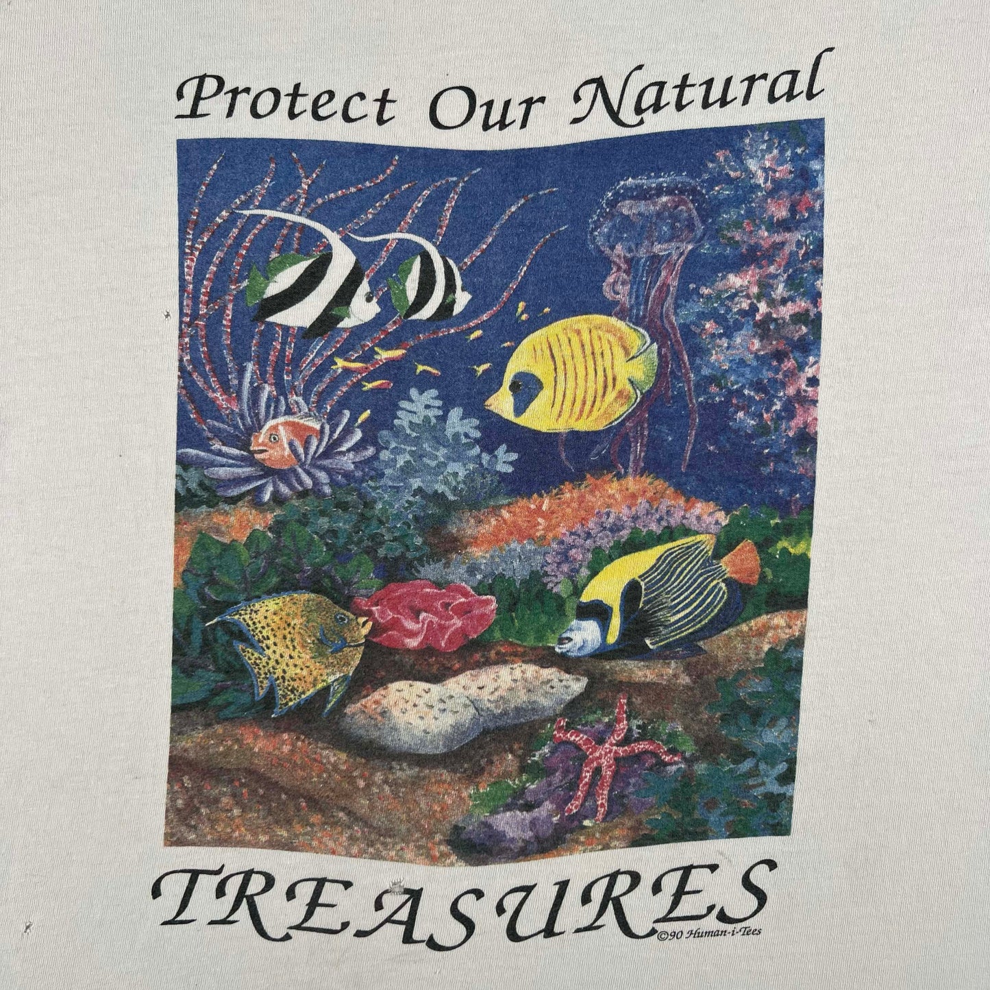 90s Protect Our Natural Treasures Tee- L