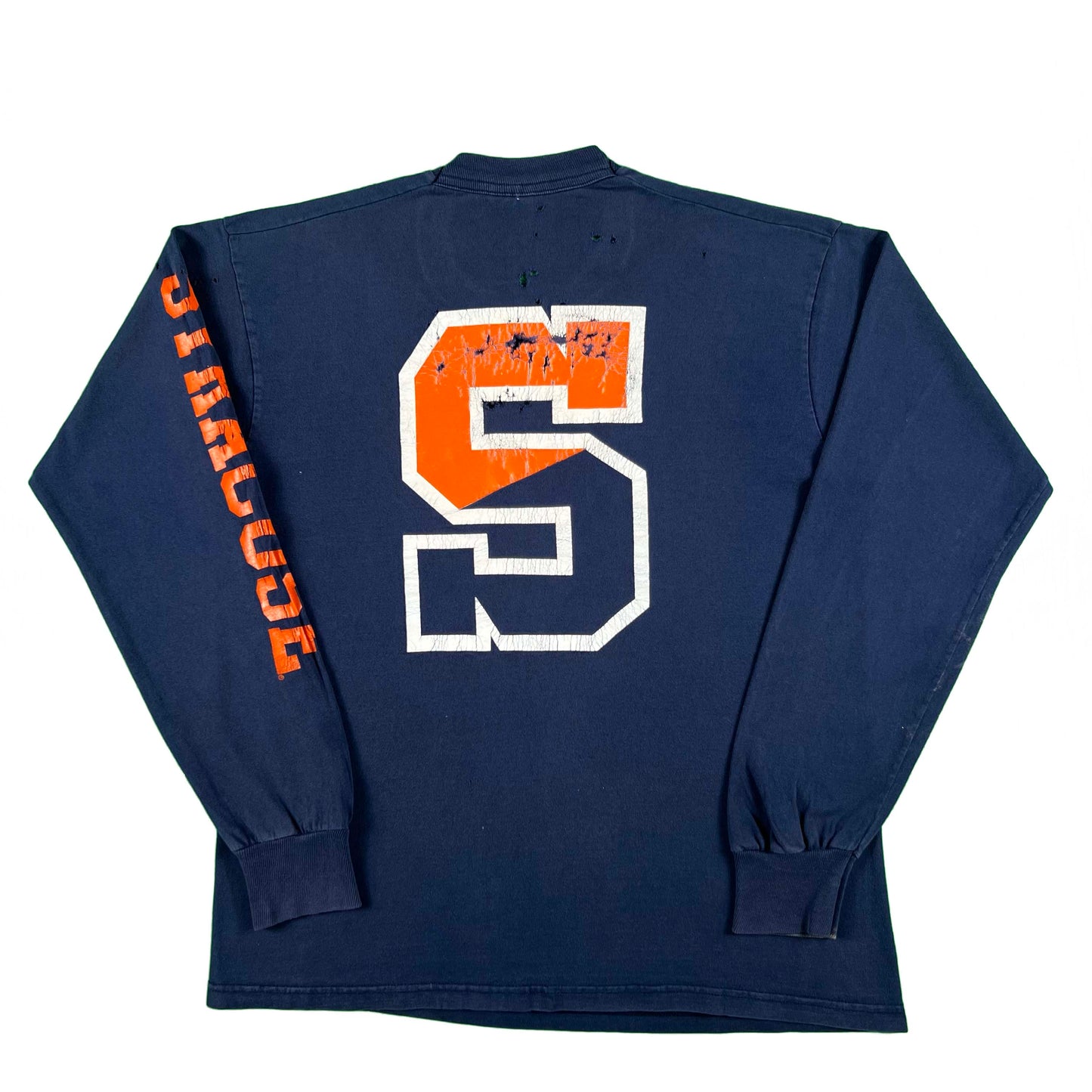 90s Perfectly Worn Syracuse Long Sleeve Tee- L