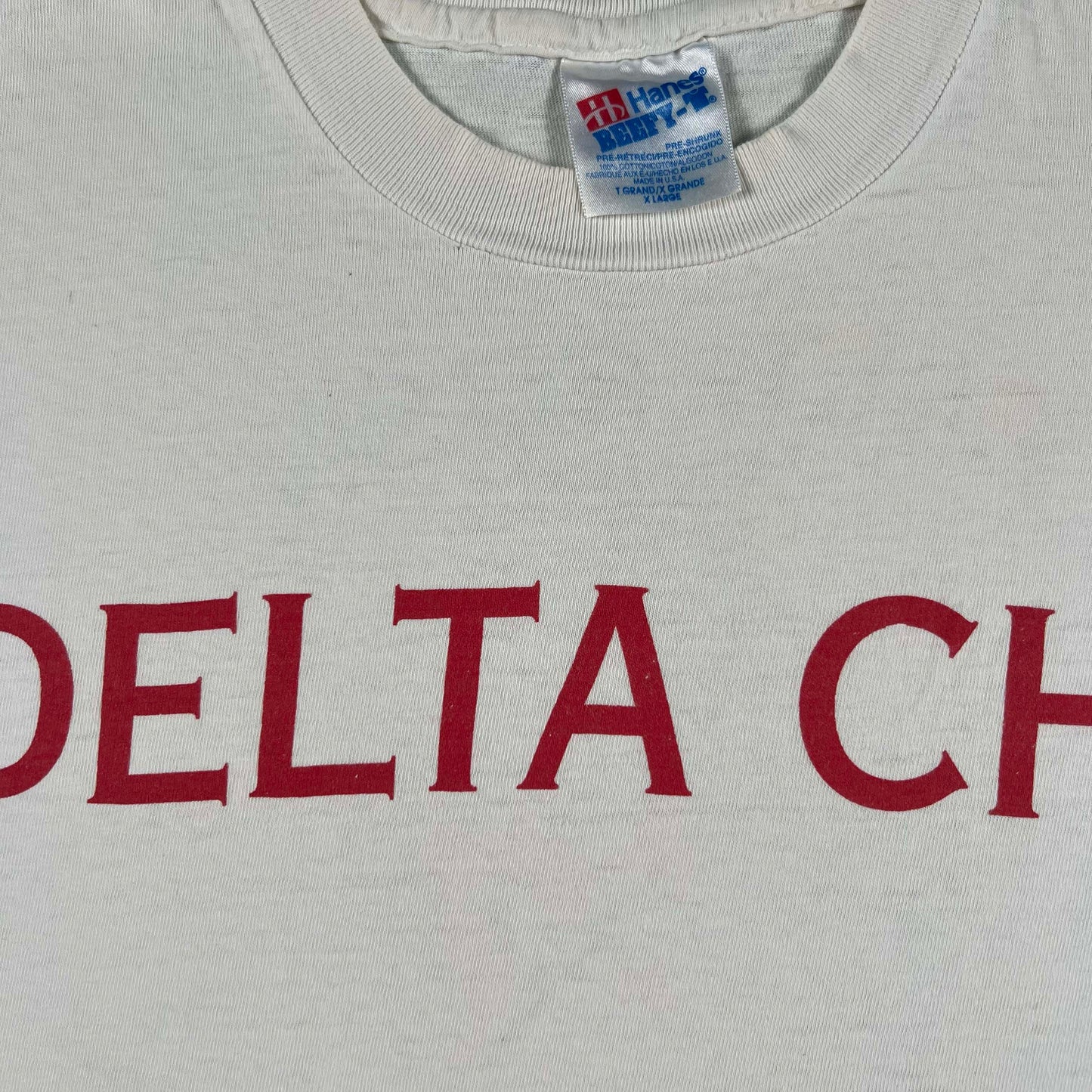 90s Perfectly Worn Delta Chi Fall Rush Tee- XL