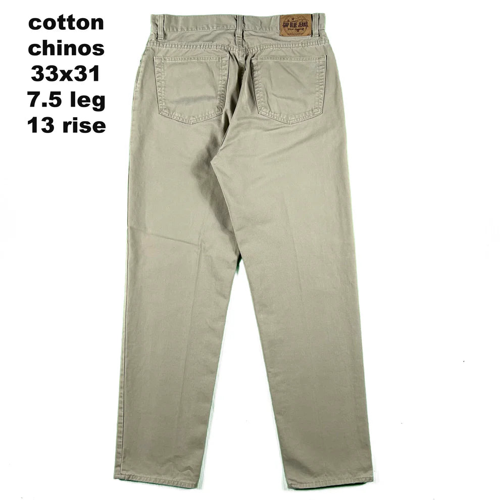 Vintage Gap Cotton Chino Pants- SELECT PAIR