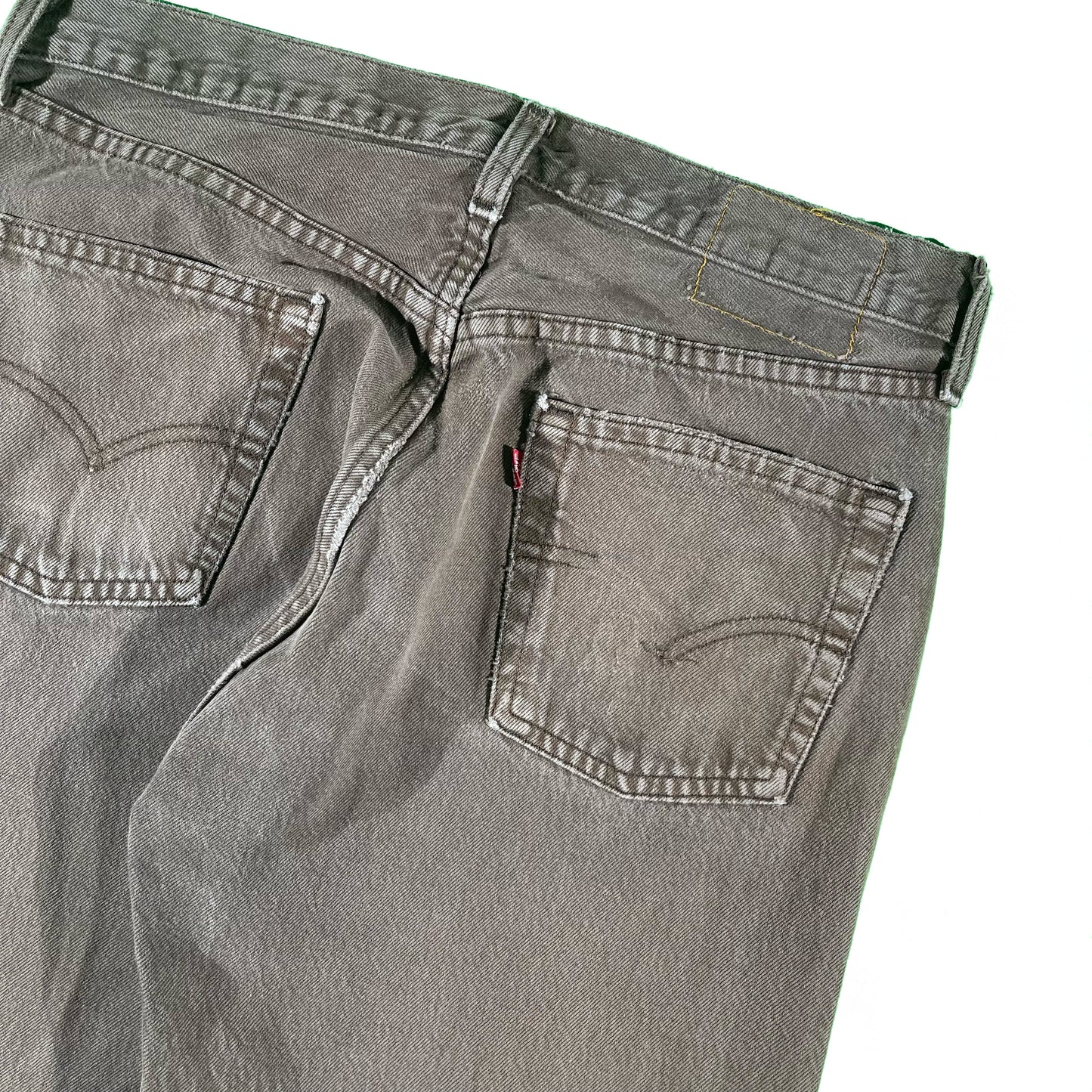 90s Over Dyed Brown Levi's 501s- 33x29