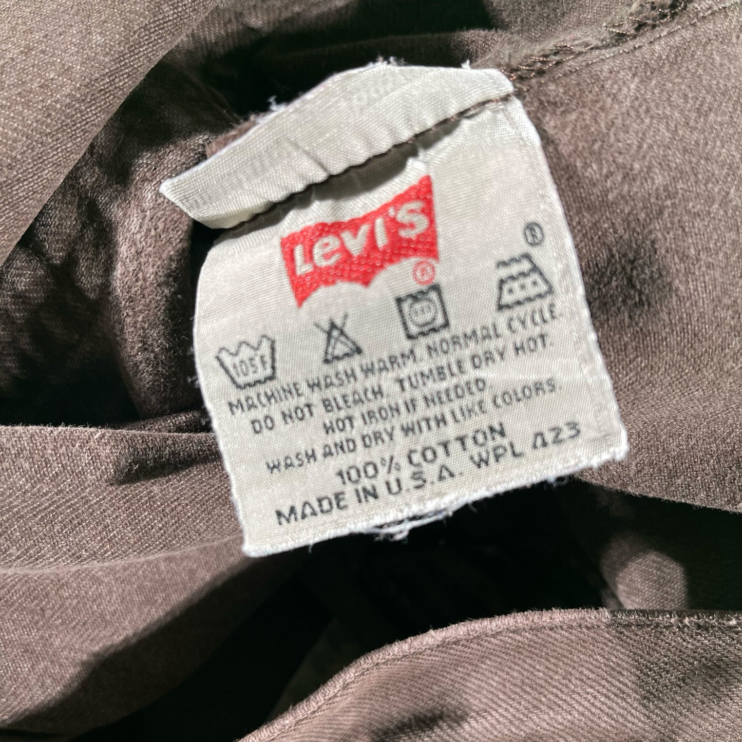 90s Over Dyed Brown Levi's 501s- 33x29