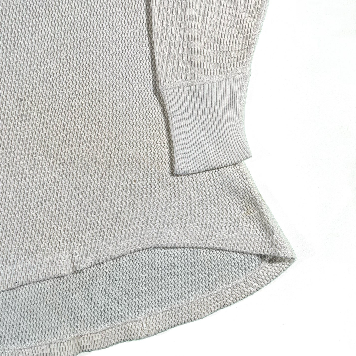 60s 100% Cotton Waffle Knit Thermal- L