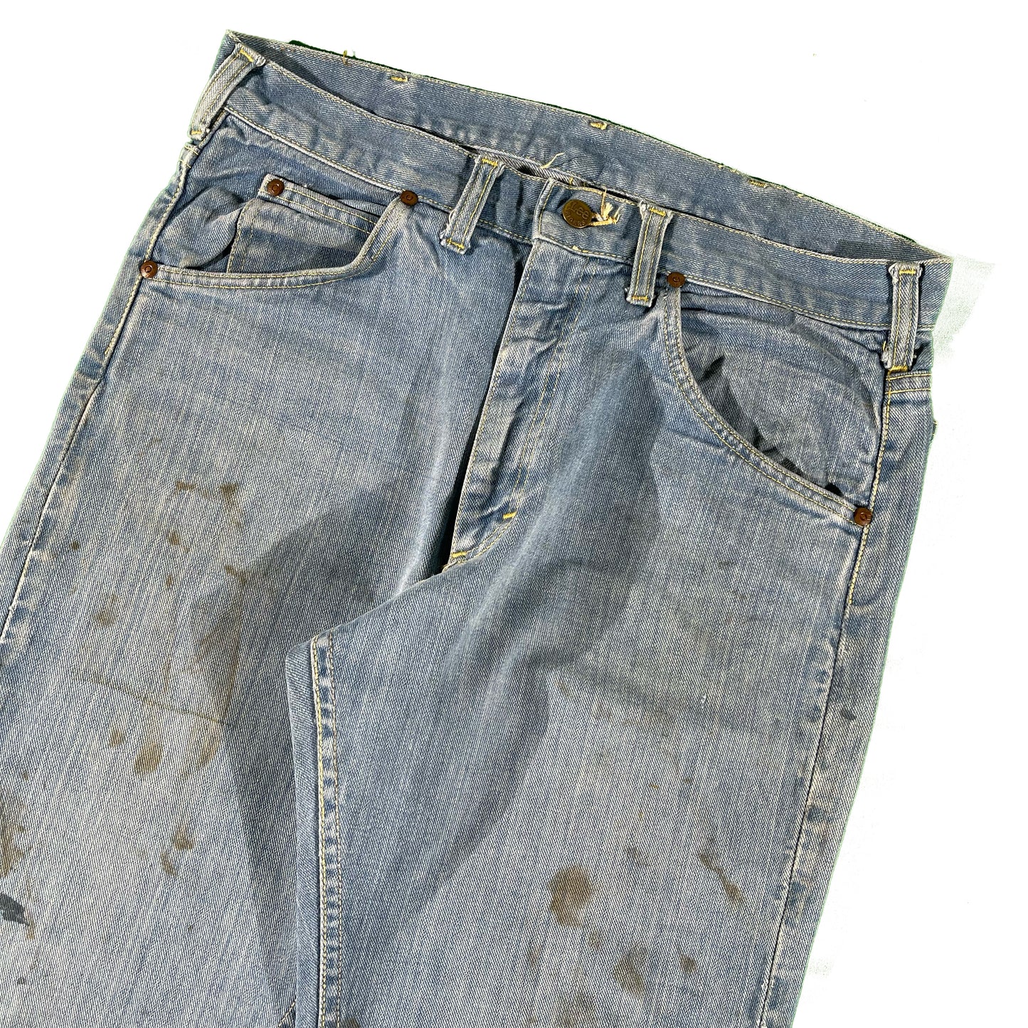 70s Lee Rider Denim Painter Flares- 33x33