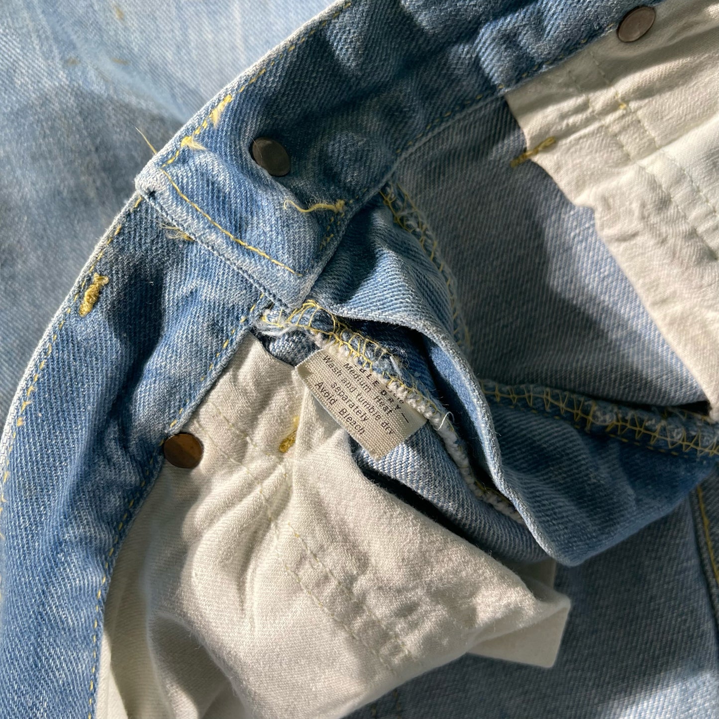 70s Lee Rider Denim Painter Flares- 33x33