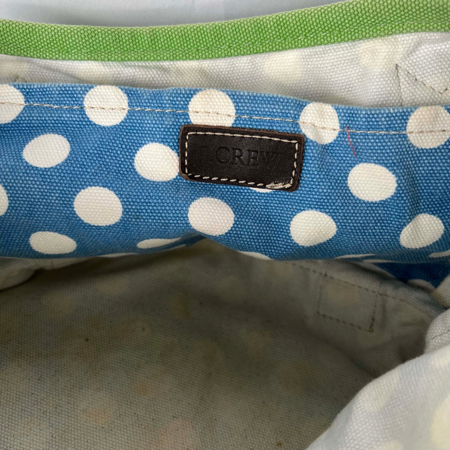 J.Crew Polka Dot Tote Bag