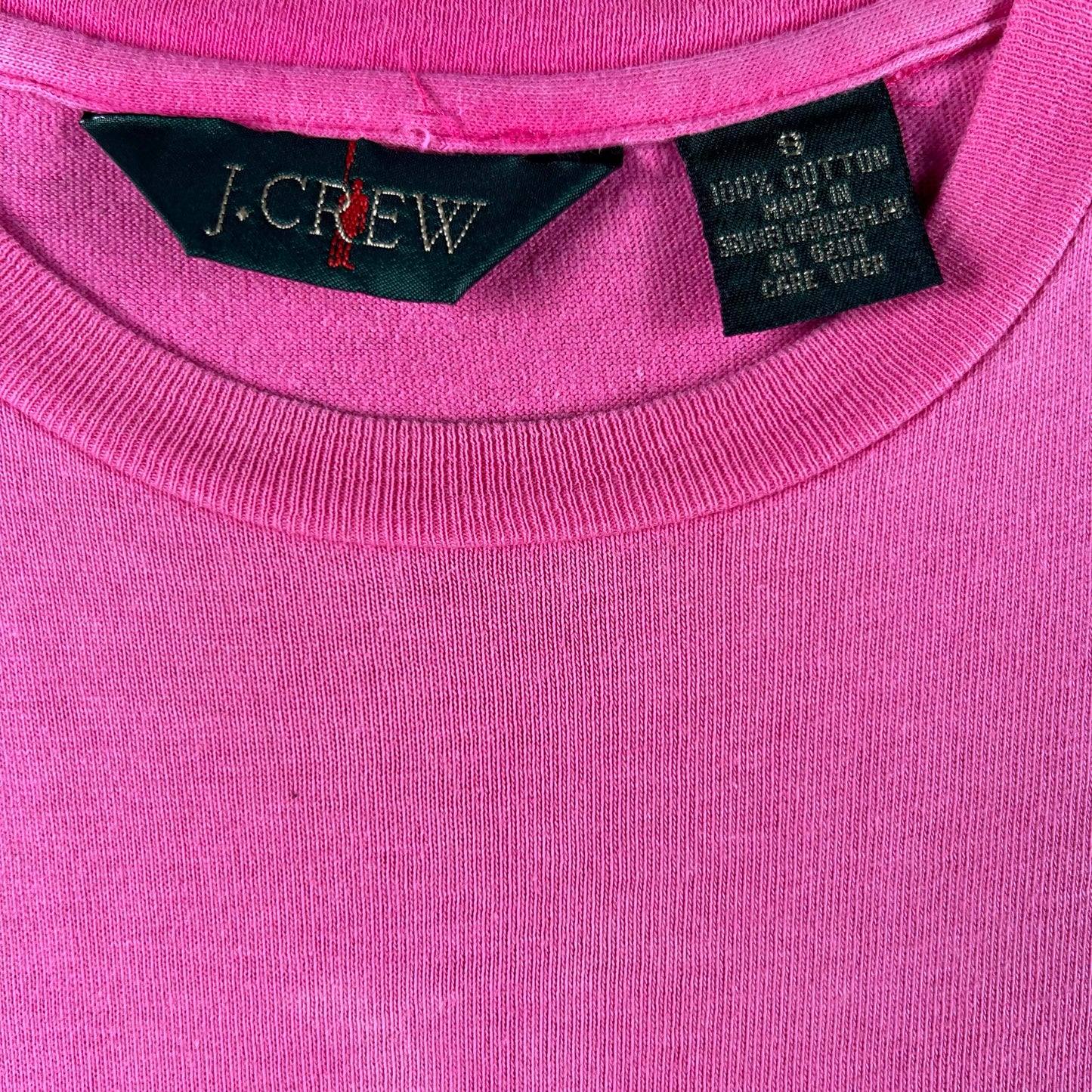 90s J.Crew Pink Pocket Tee- S