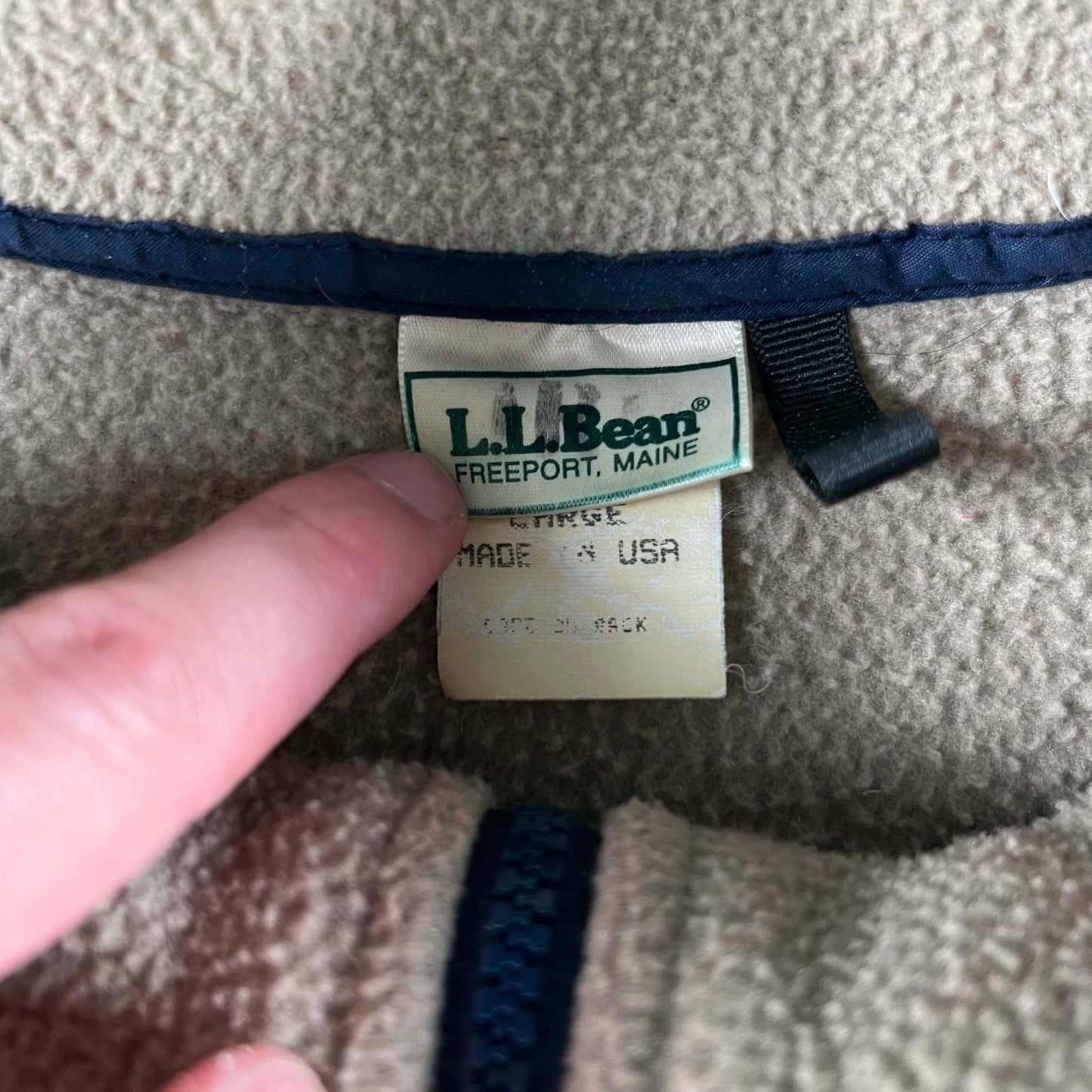 90s L.L. Bean 1/2 Zip Fleece Pullover- M