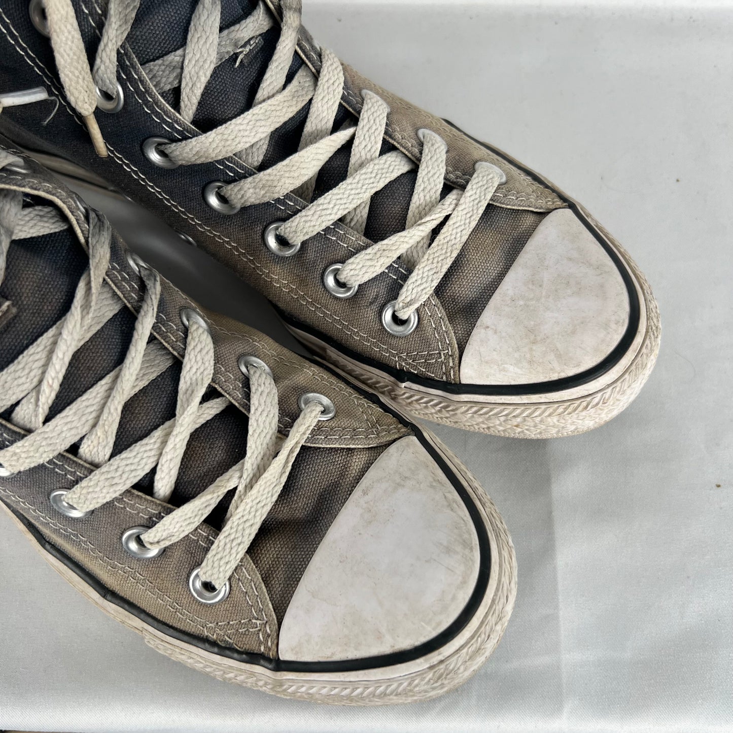 Sun Faded Navy High Top Converse- M's 8, W's 9.5