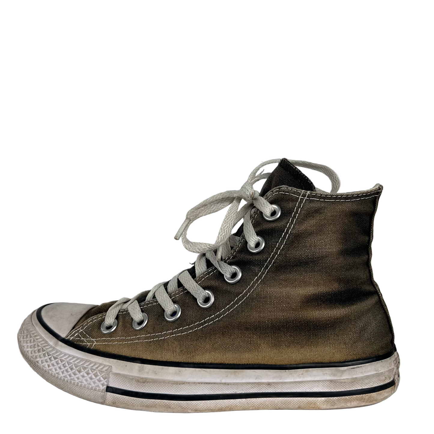 Sun Faded Black High Top Converse- M's 5, W's 6.5