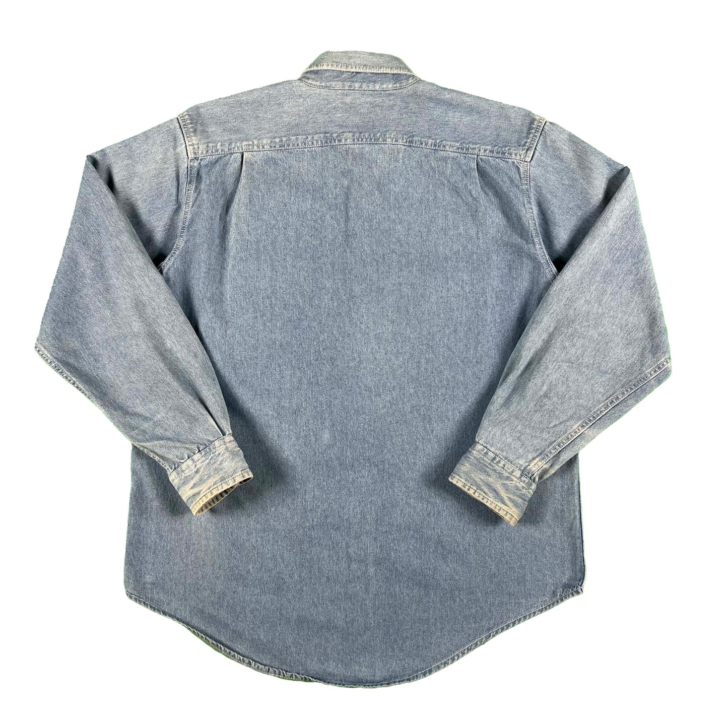90s Apple Denim Shirt- XL
