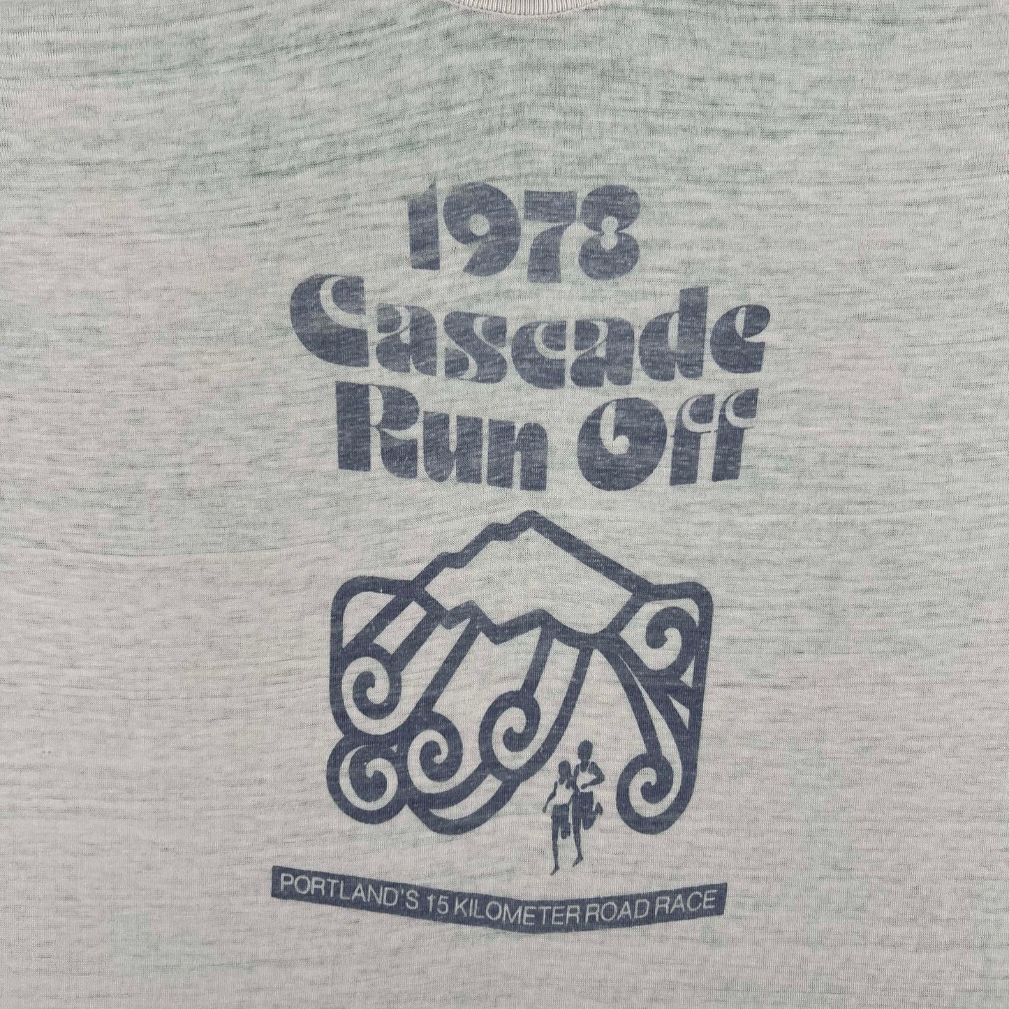 70s Paper Thin Nike Cascade Run Off Tee- S
