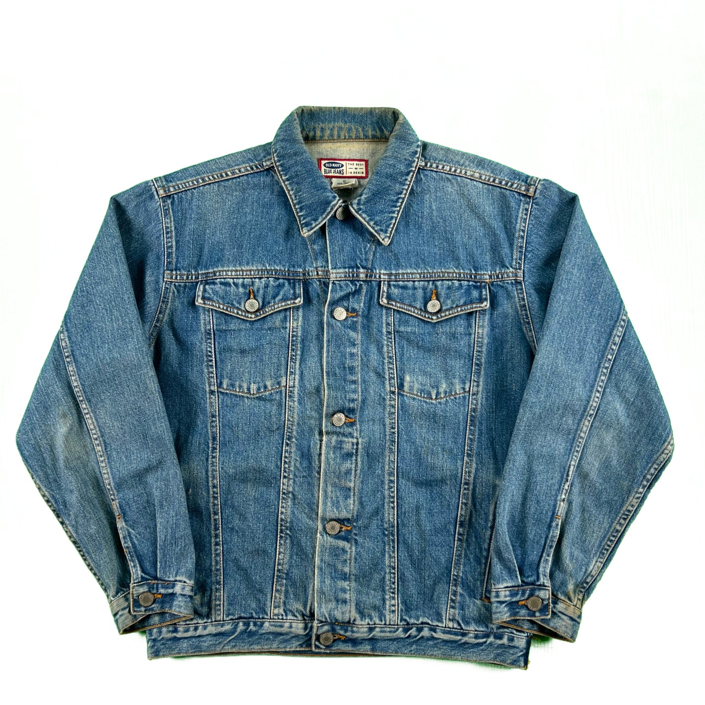 00s Old Navy Faded Denim Trucker Jacket- S