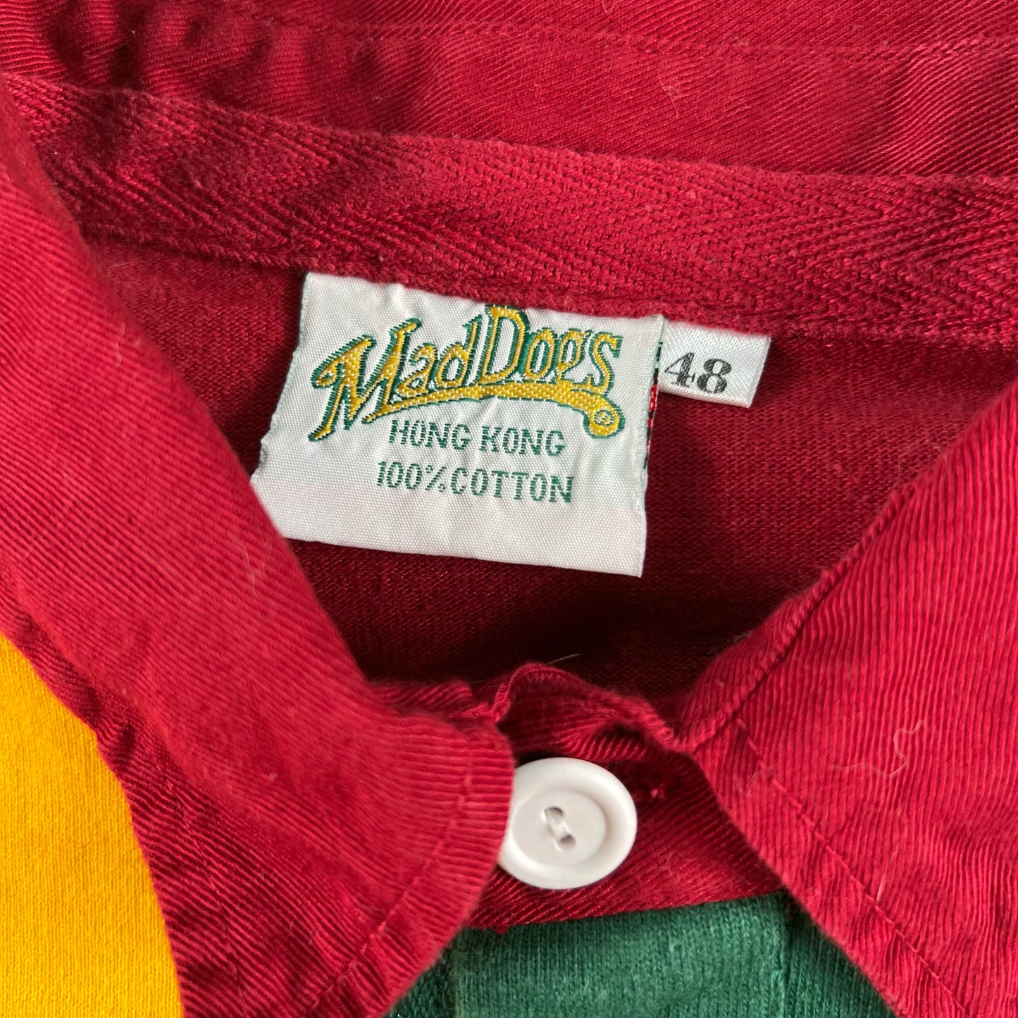 90s Mad Dogs Rugby Sevens Polo- L