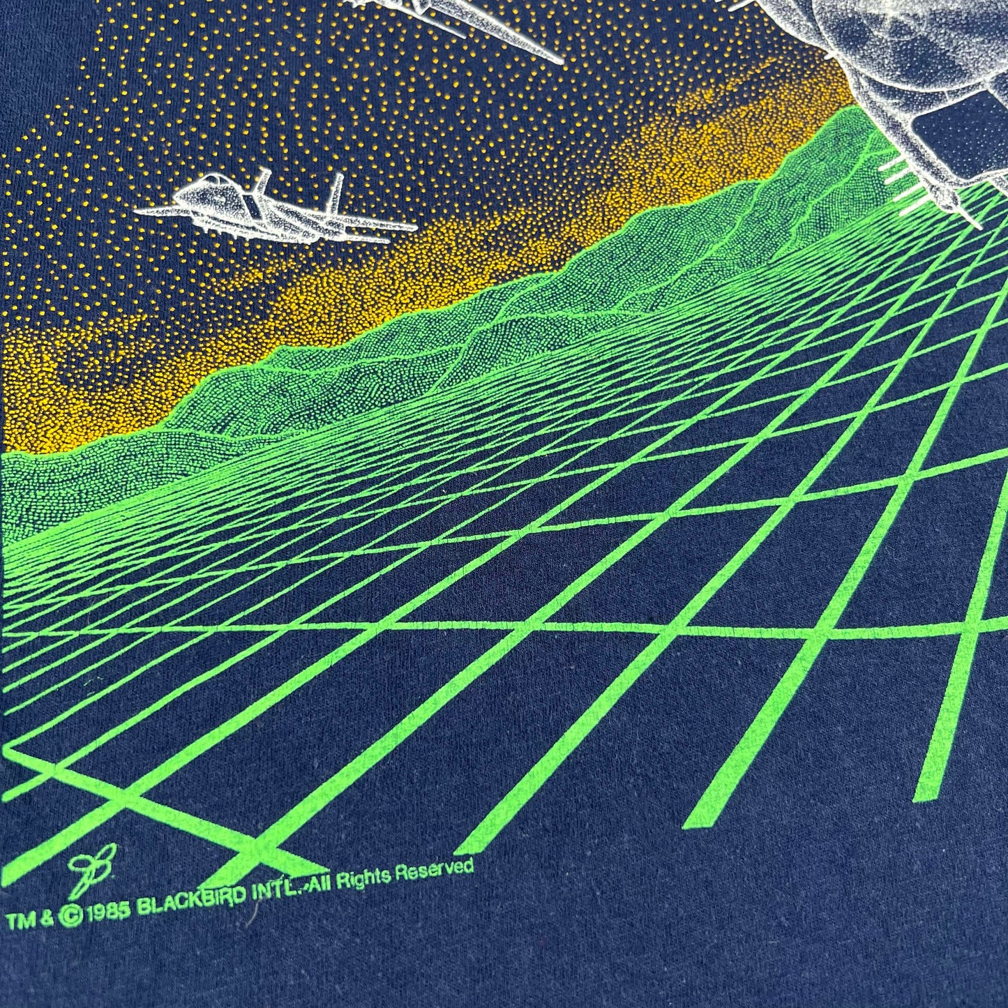 80s F-15 Eagle Fighter Jet Tee- S