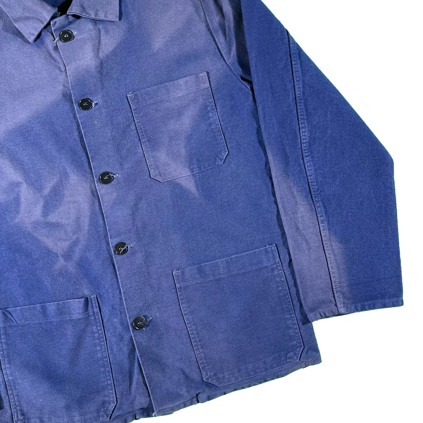 80s Sun Faded French Chore Coat- L