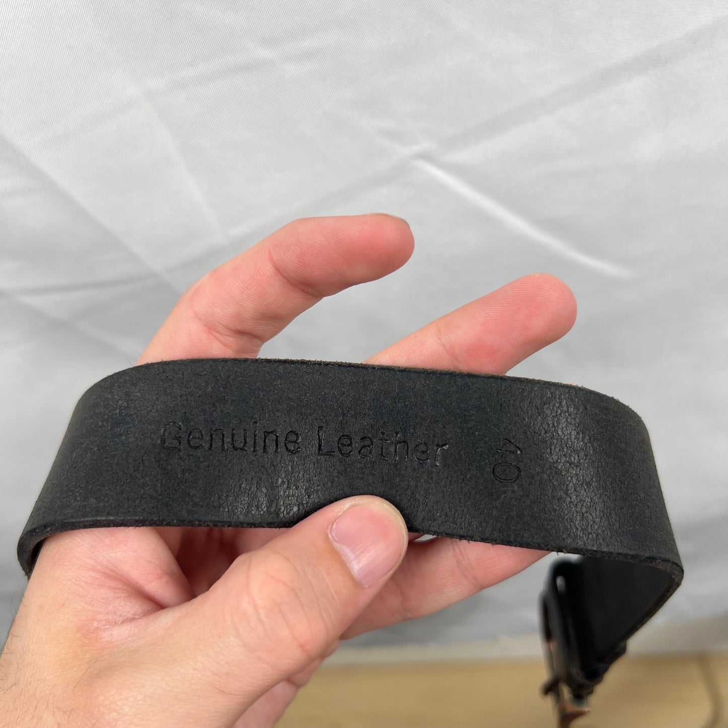 Timberland Black Leather Belt- 38"-42"