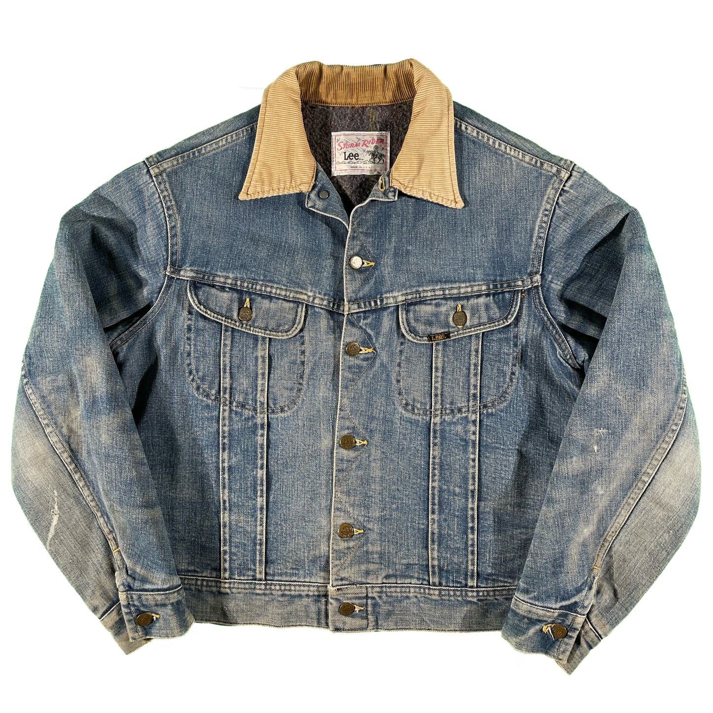 70s Lee Denim Storm Rider Jacket- L