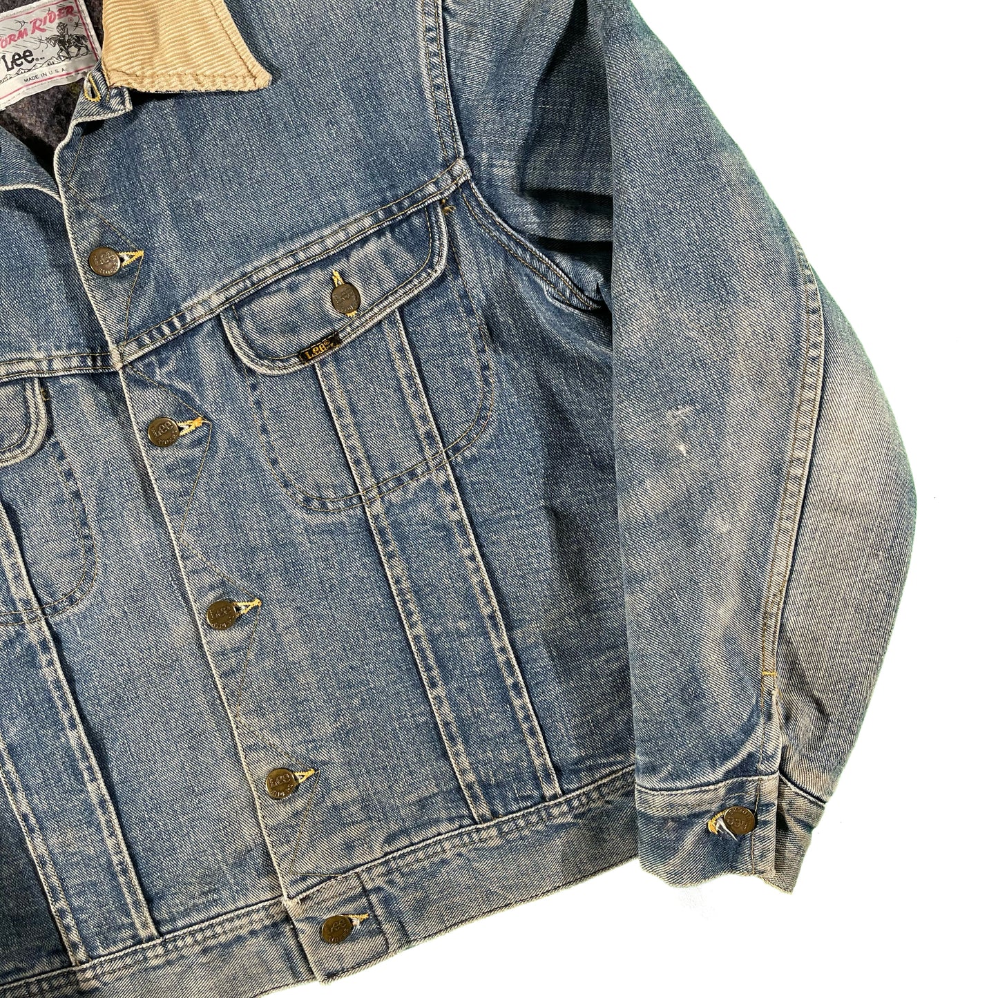 70s Lee Denim Storm Rider Jacket- L