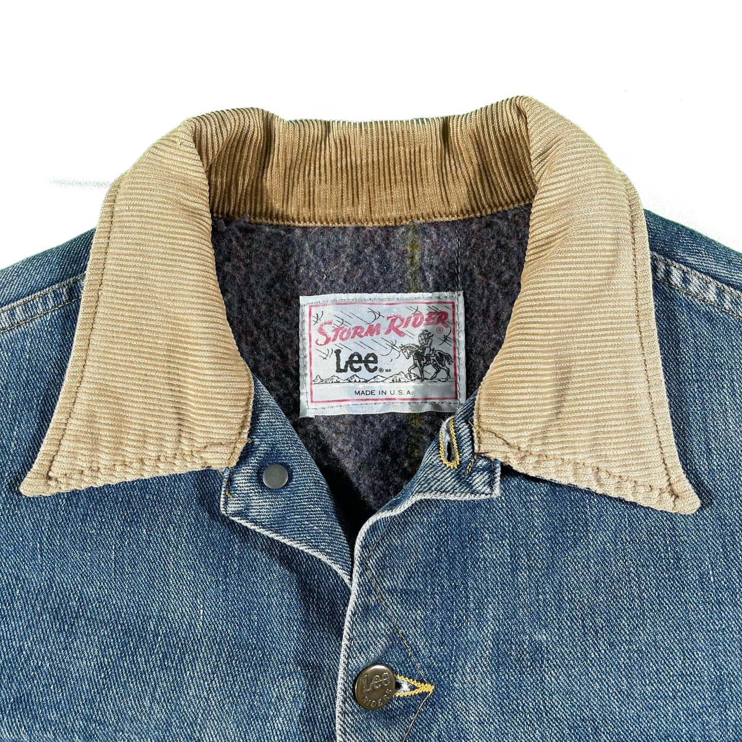 70s Lee Denim Storm Rider Jacket- L