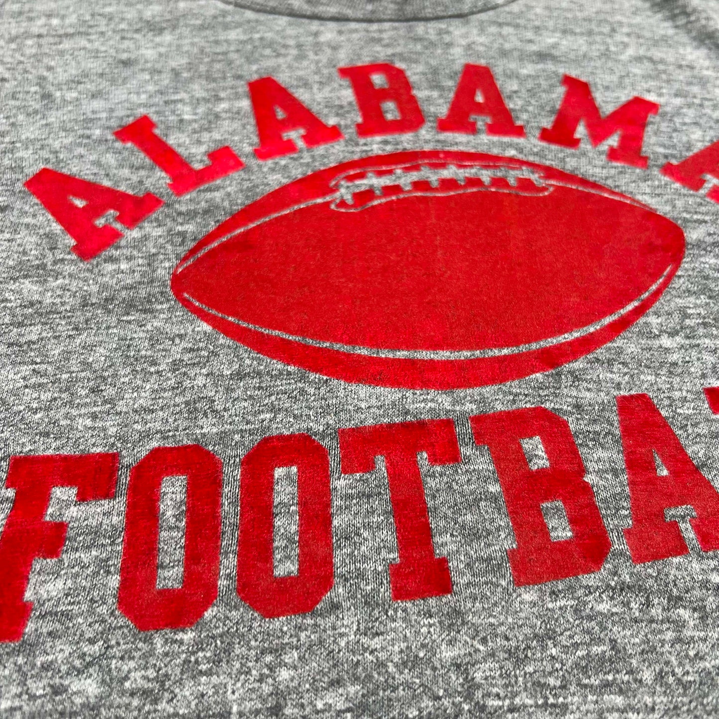 60s Alabama Football Cropped & Flocked Tee- M