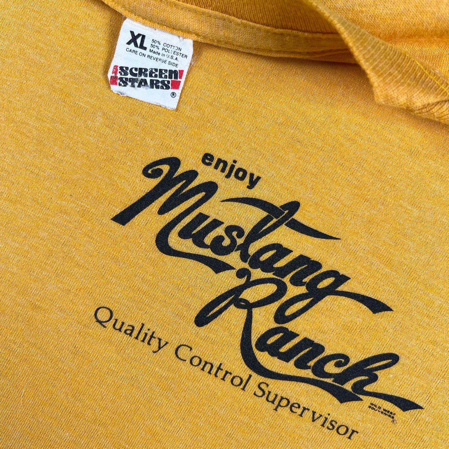 80s Mustang Ranch QC Supervisor Tee- L