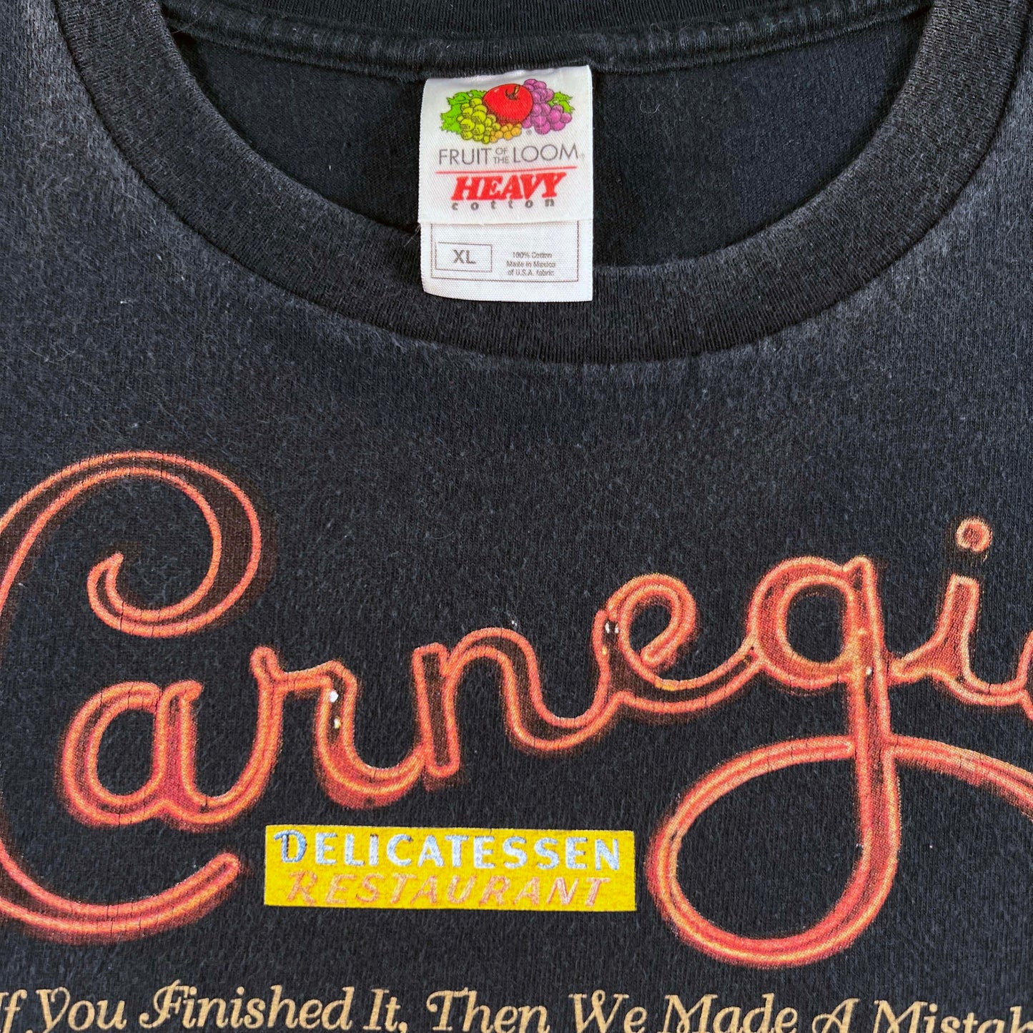 00s Carnegie Deli Sandwich Skyscraper Tee- XL