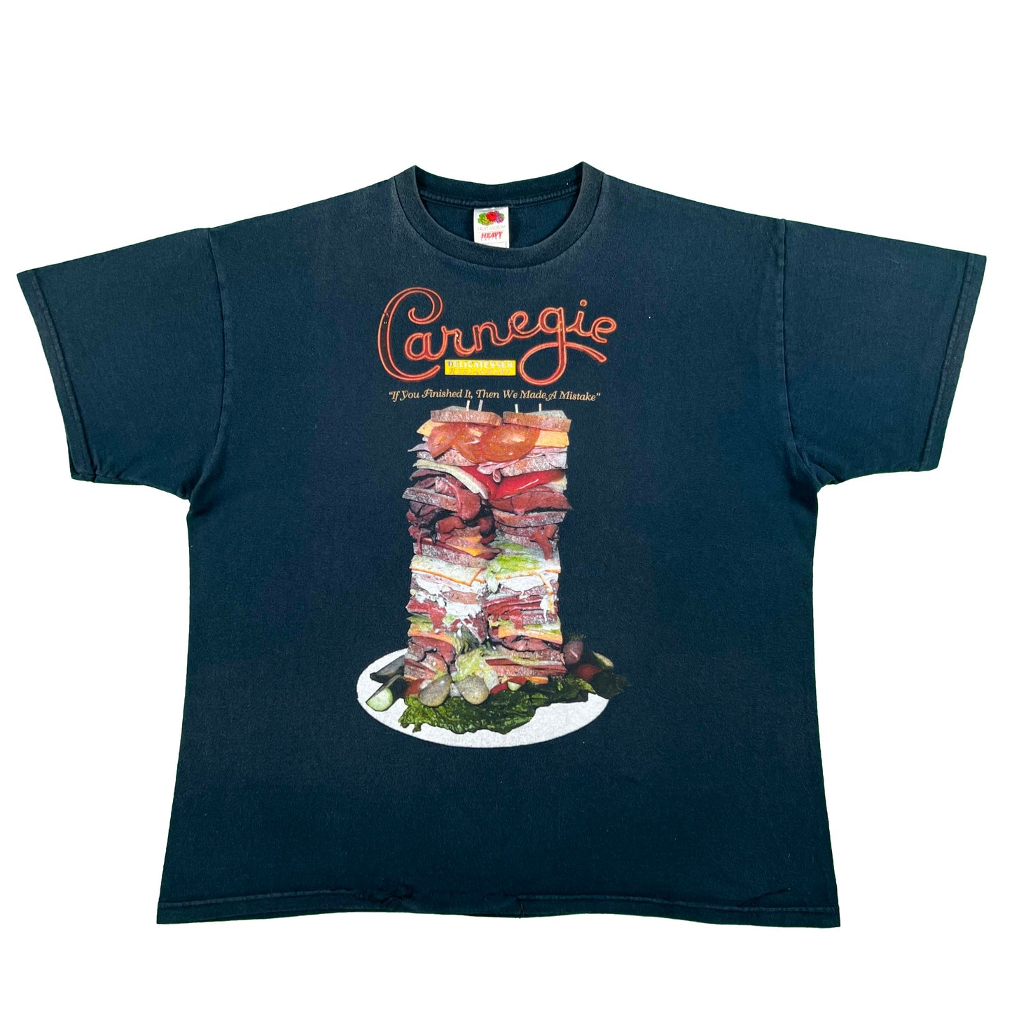 00s Carnegie Deli Sandwich Skyscraper Tee- XL