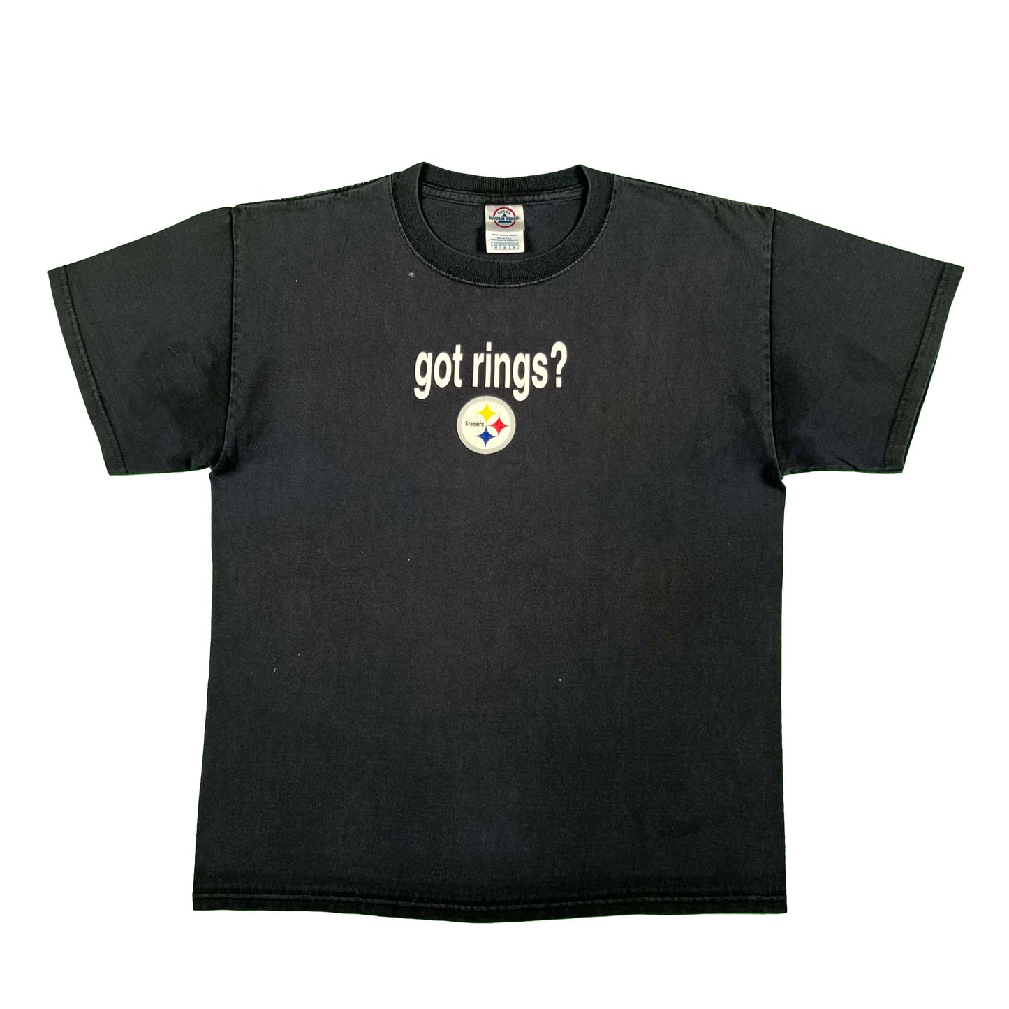 00s 'Got Rings' Pittsburgh Steelers Tee- M
