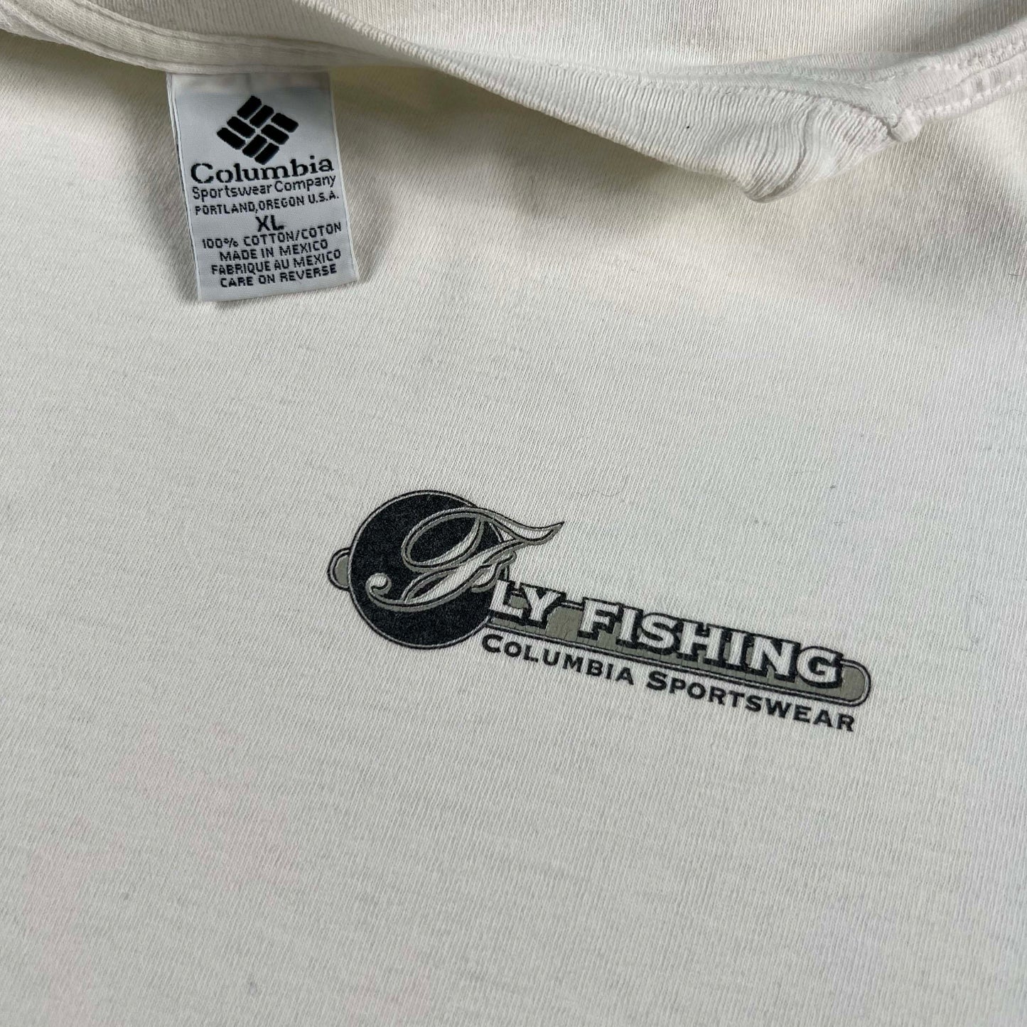 90s Columbia Sink or Swim Fly Fishing Tee- XL