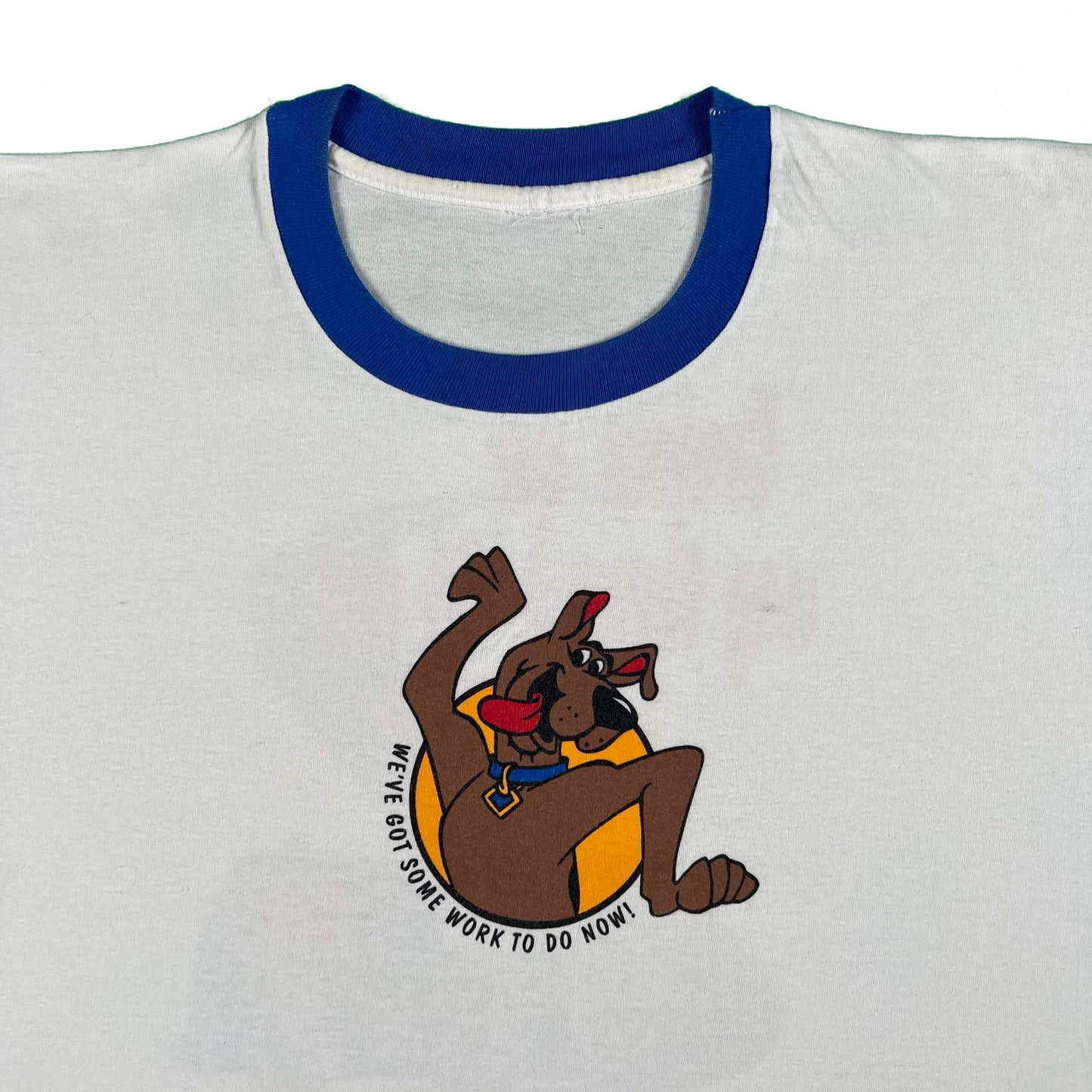 90s Scooby Doo 'We've Got Some Work To Do Now!' Ringer Tee- XL