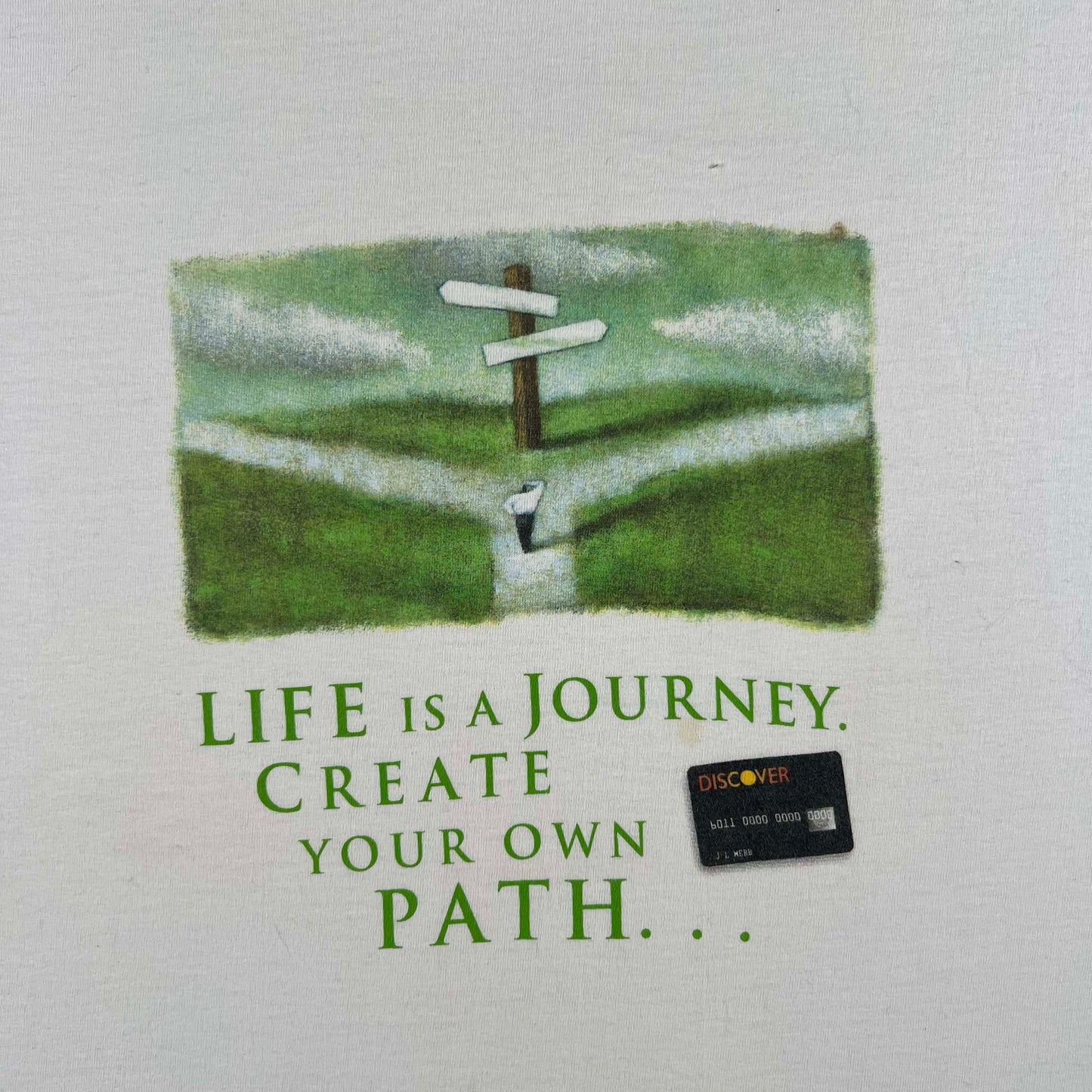 00s Discover Card Tee- L