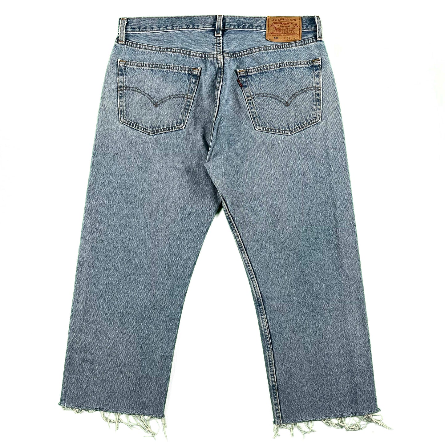 90s Levi's 501 Denim Capris- 36x23.5