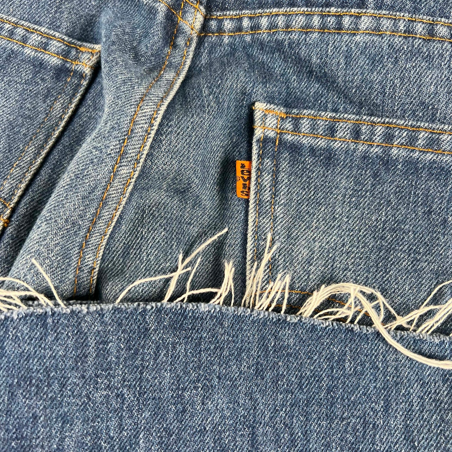 70s Levi's 646 Chopped Flared Denim- 33x24