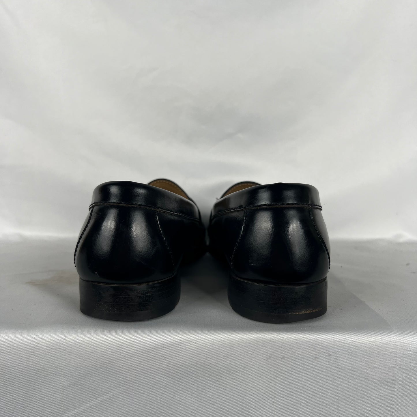 00s Black Leather Tassel Loafers- M's 8, W's 9.5