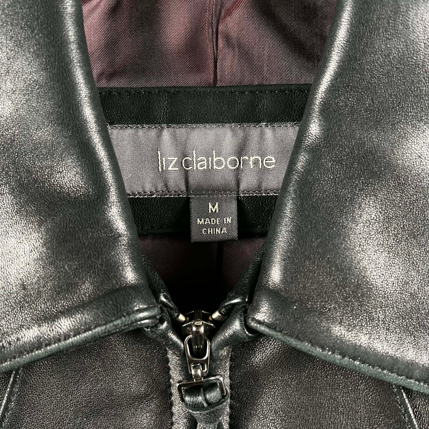 00s Soft Black Leather Jacket- S