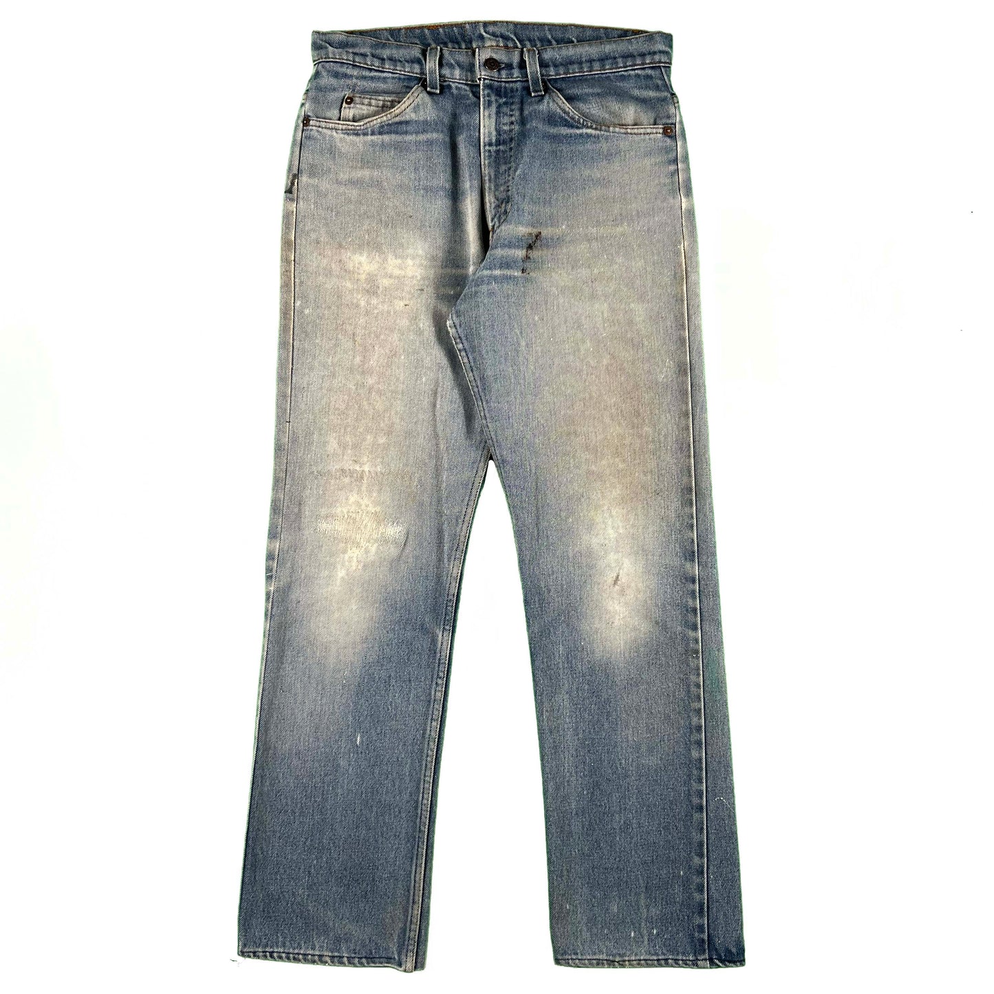 80s Levi's Flared & Repaired Orange Tab Denim- 32x29