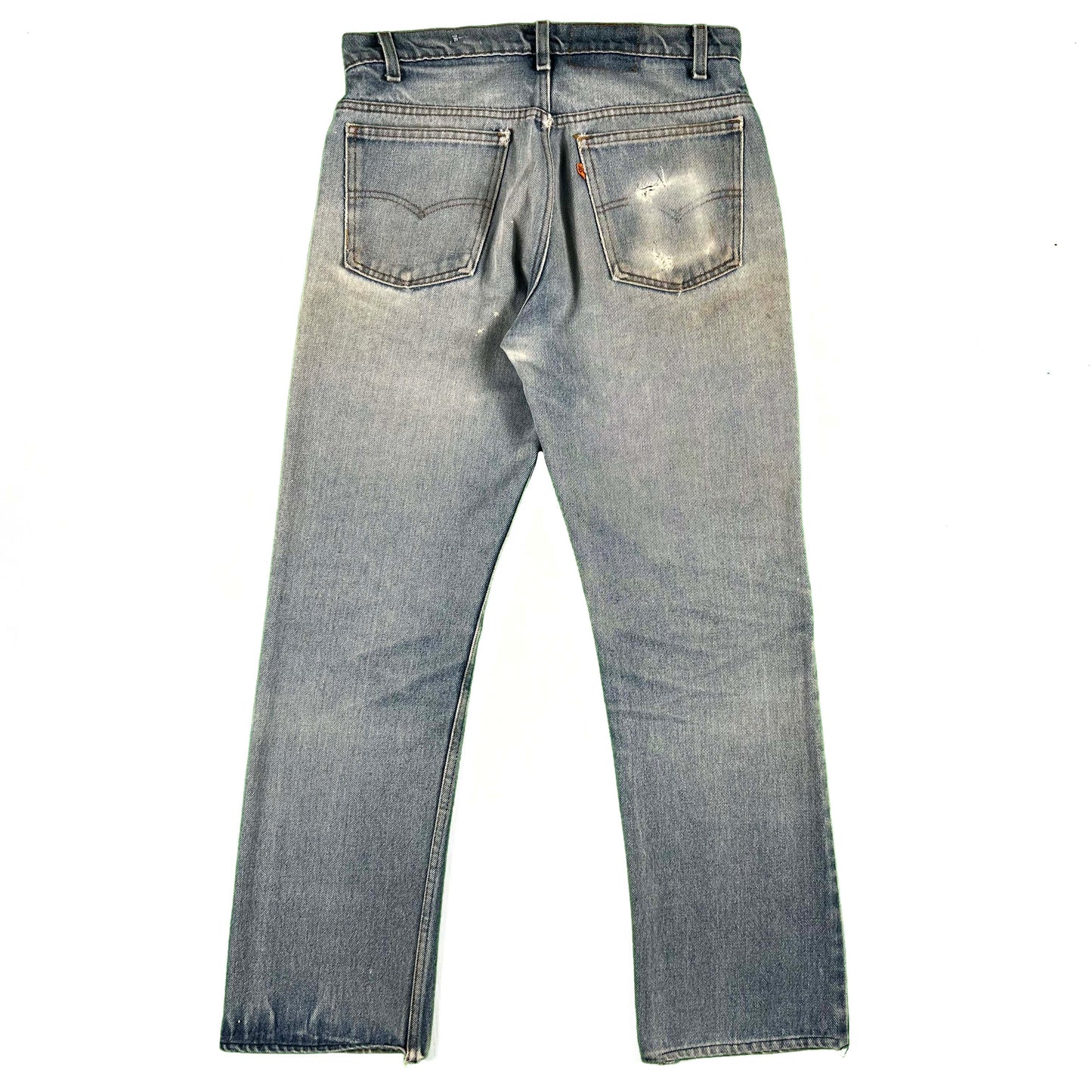 80s Levi's Flared & Repaired Orange Tab Denim- 32x29