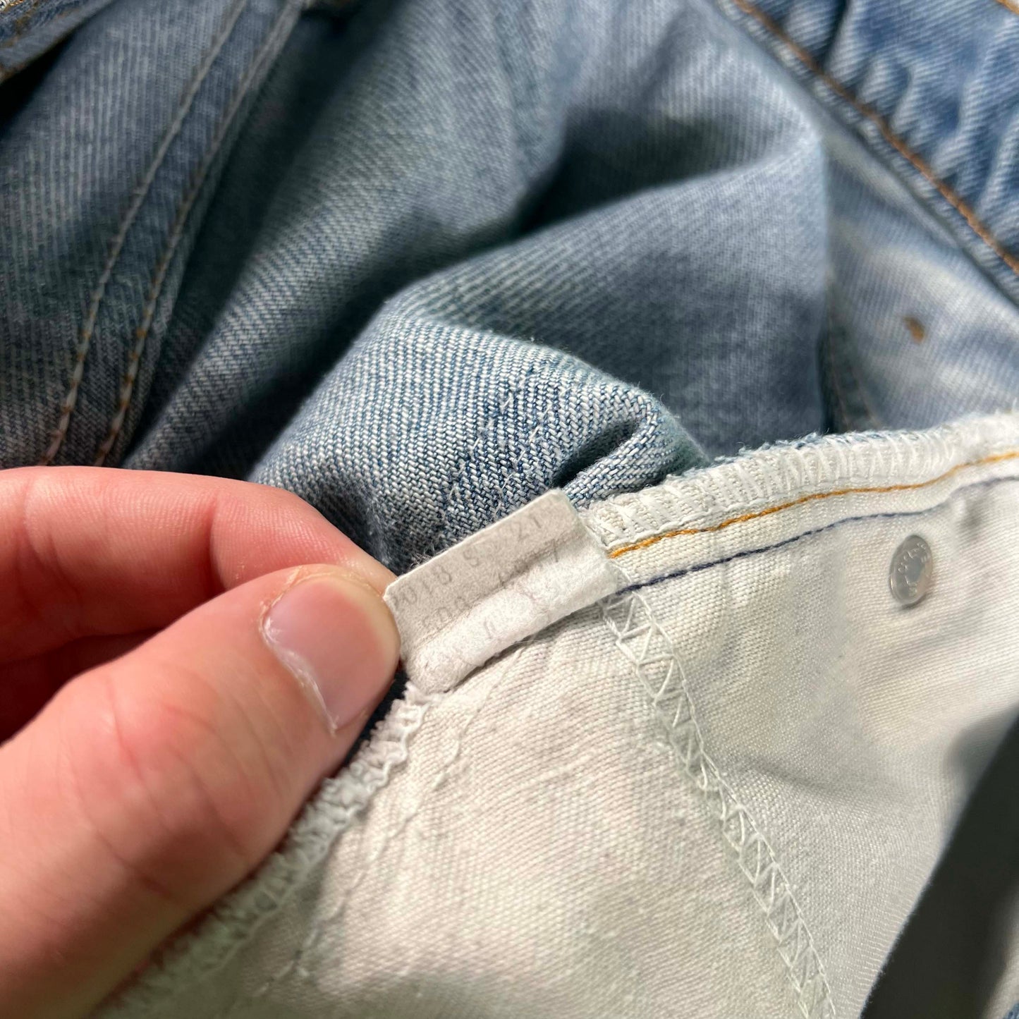 80s Levi's Flared & Repaired Orange Tab Denim- 32x29