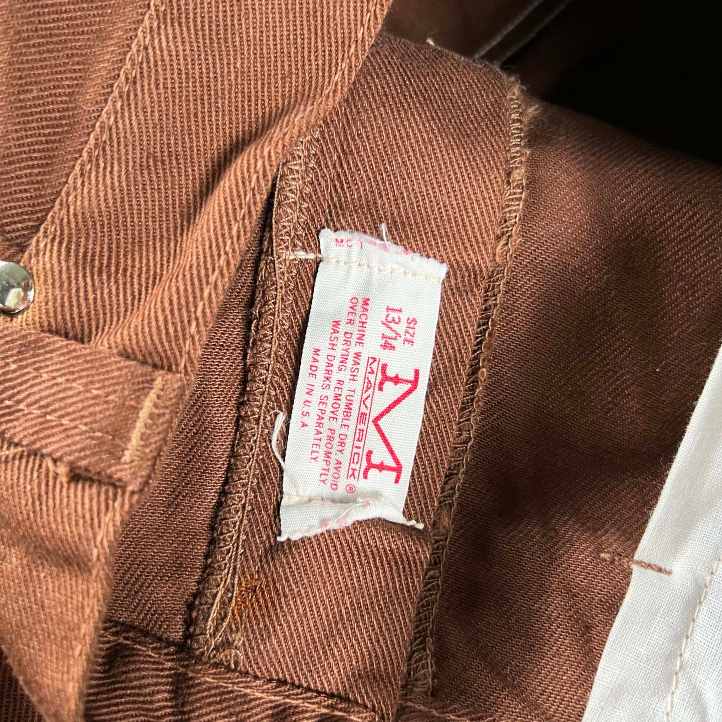 60s Maverick Repaired Brown Flared Pants- 30x31