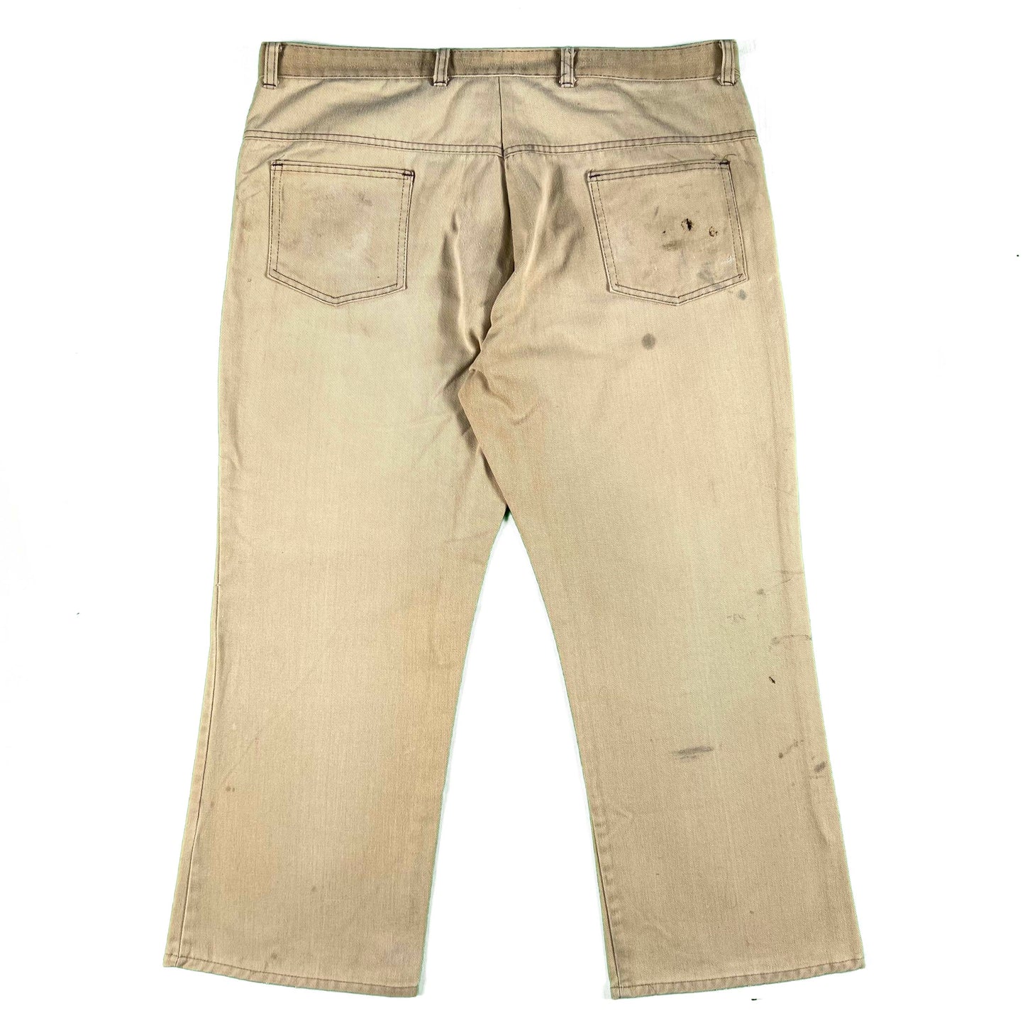 70s Flared Tan Painter's Pants- 36x26