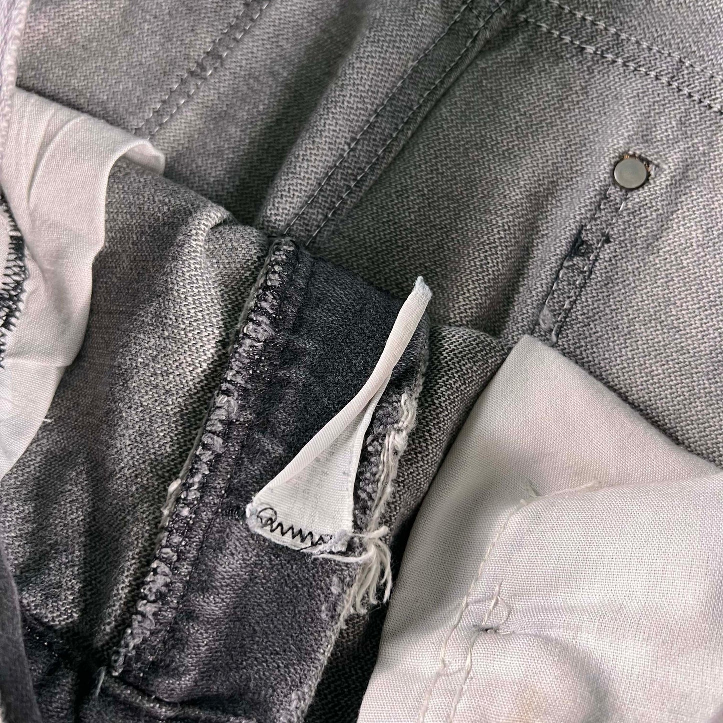 80s Sun Faded & Repaired Black Wrangler Denim- 33x29