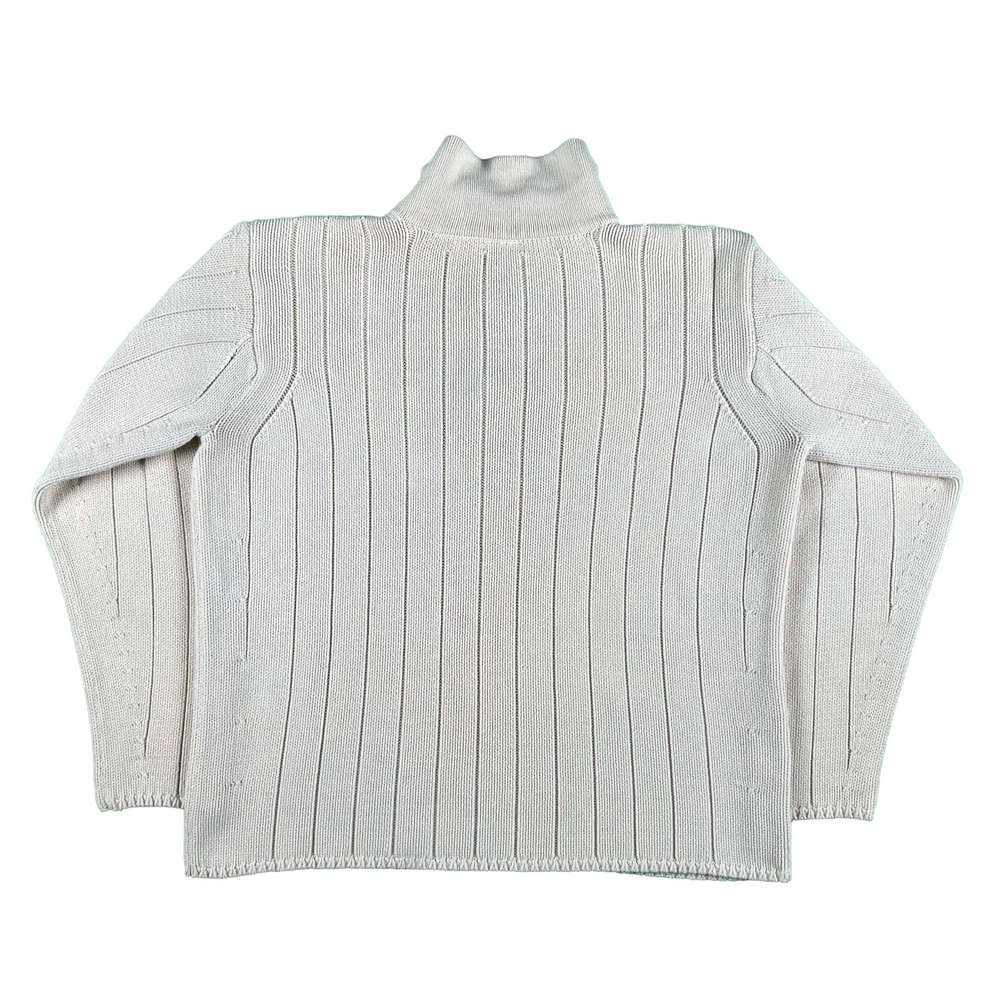 00s Polo Polo Jeans Cream 1/4 Zip Sweater- XL